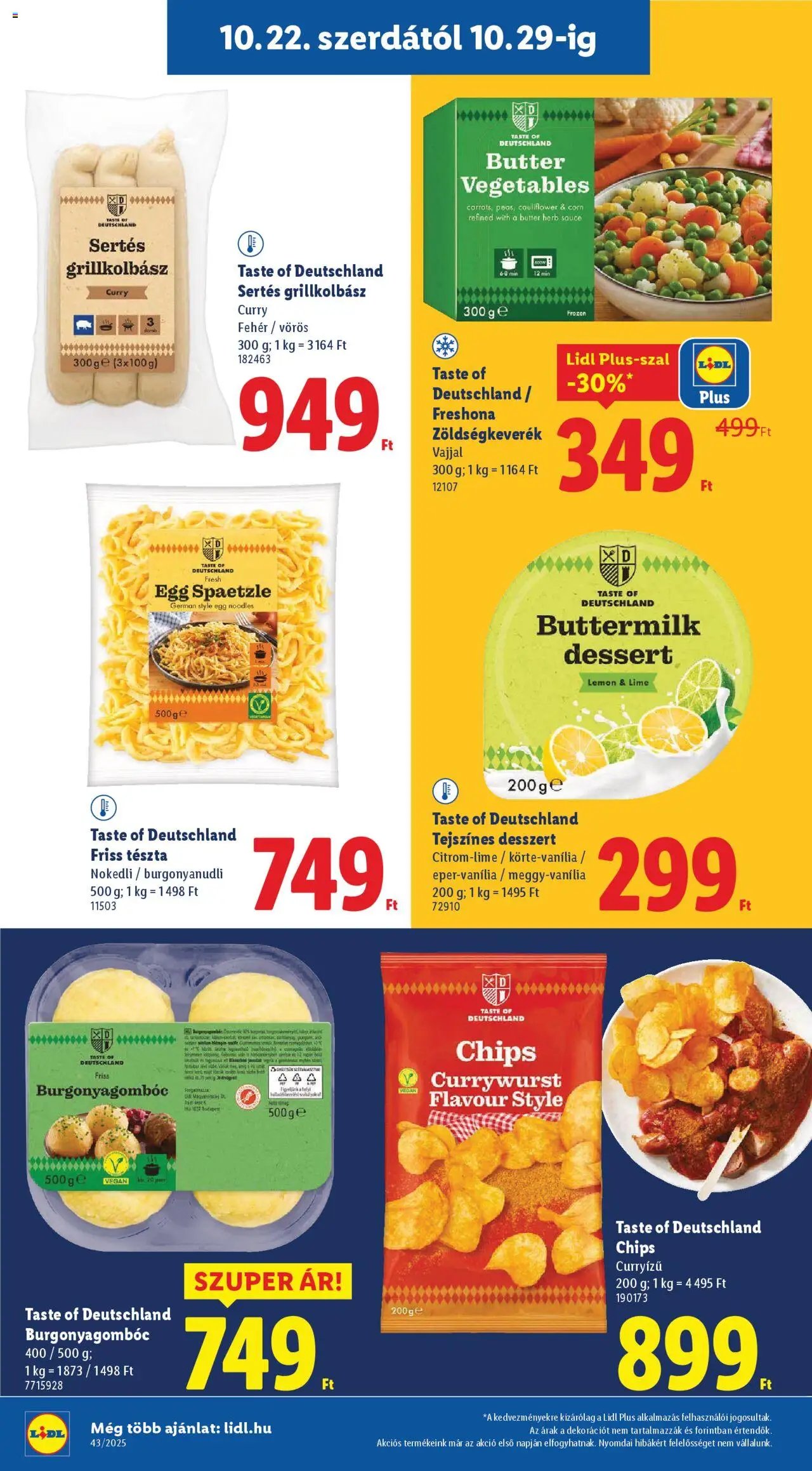 Lidl újság 2025.10.22. Akciós újság Lidl (2025-10-22 - 2025-10-29)