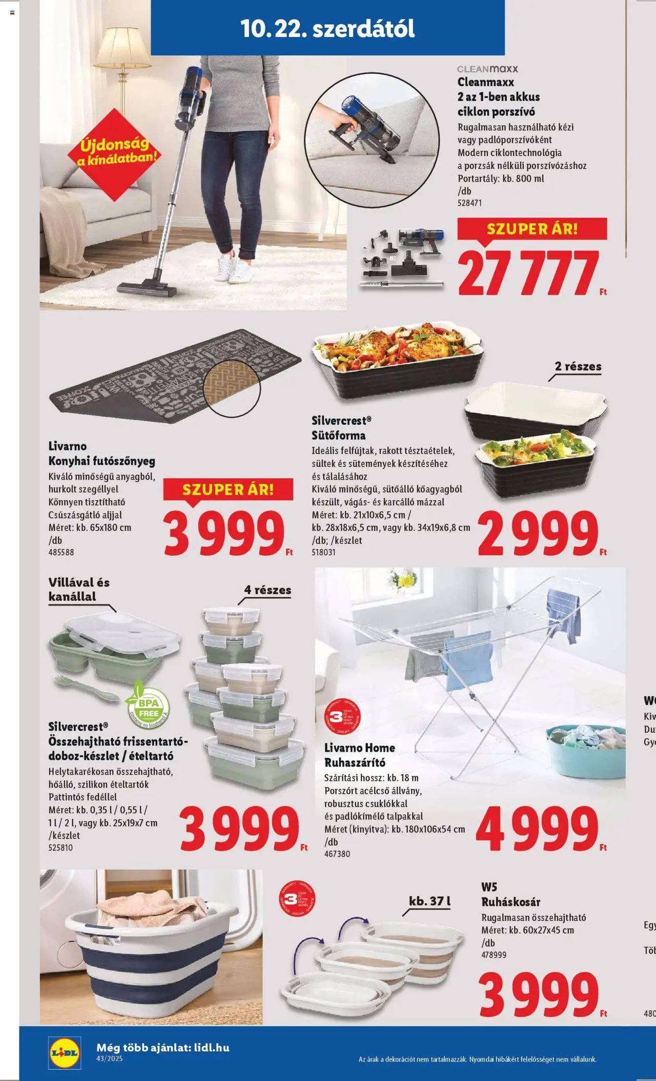 Lidl újság 2025.10.22. Akciós újság Lidl (2025-10-22 - 2025-10-29)