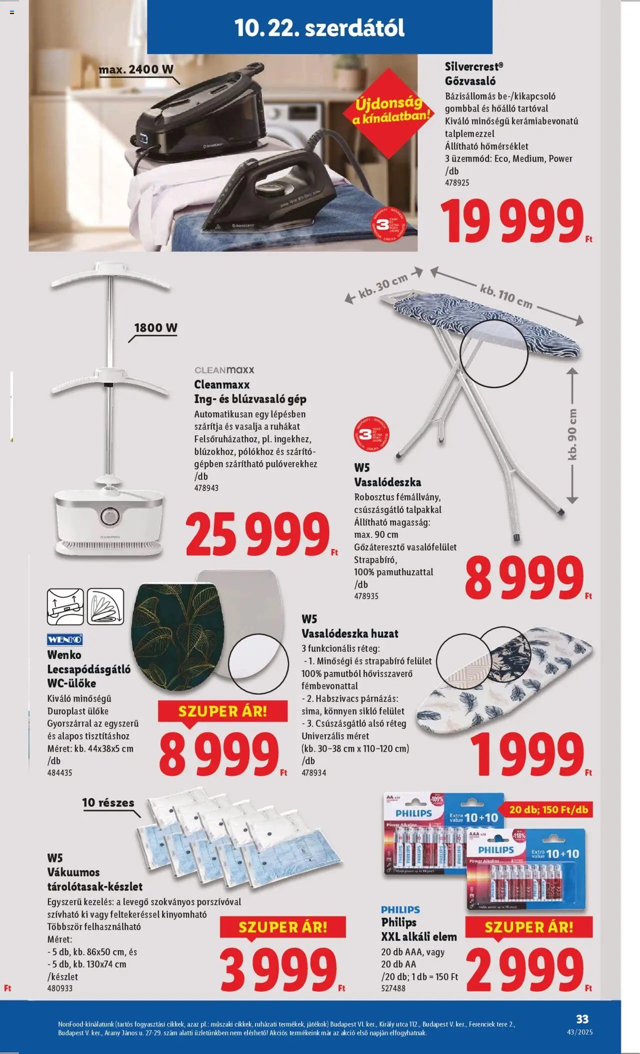 Lidl újság 2025.10.22. Akciós újság Lidl (2025-10-22 - 2025-10-29)
