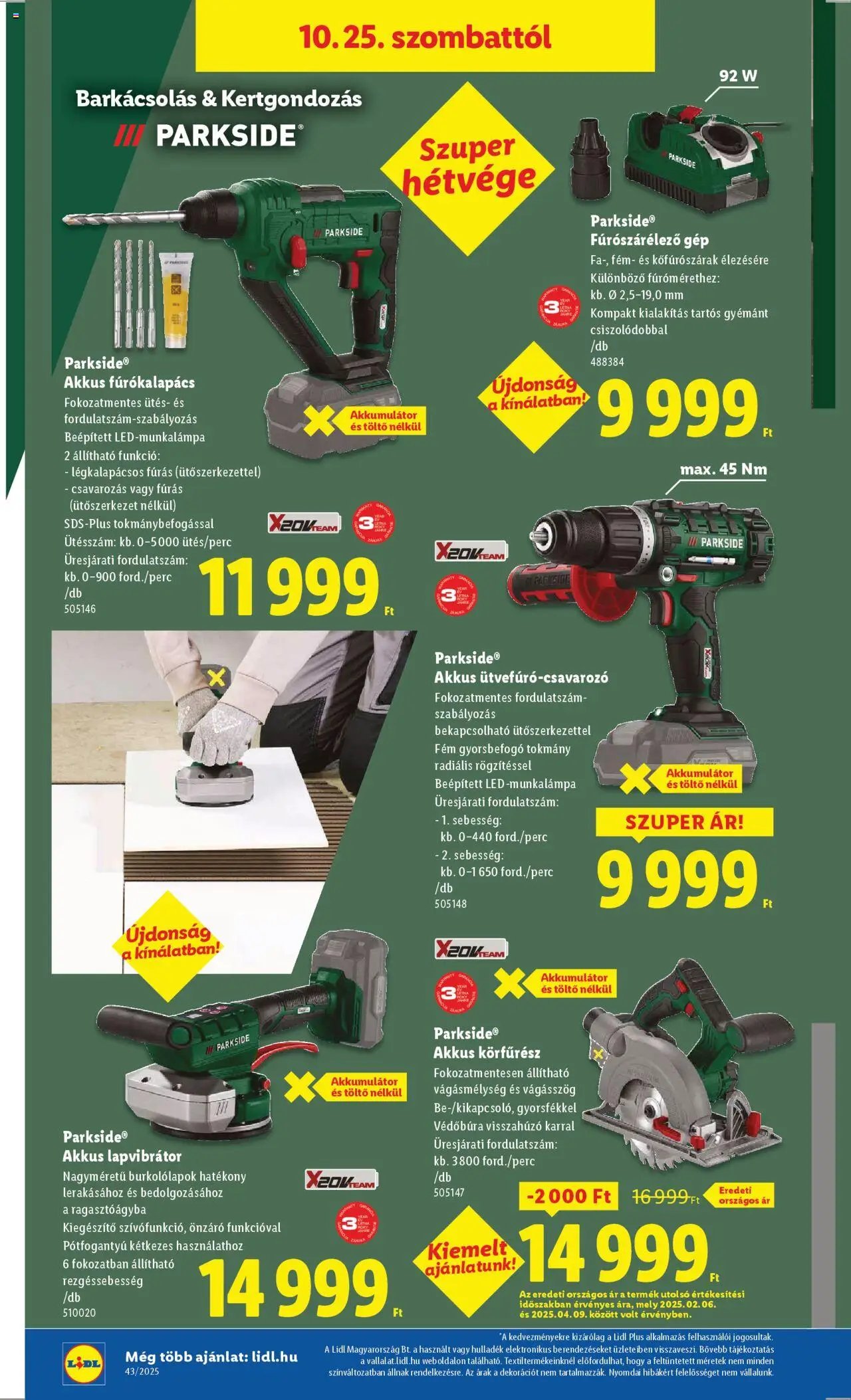 Lidl újság 2025.10.22. Akciós újság Lidl (2025-10-22 - 2025-10-29)