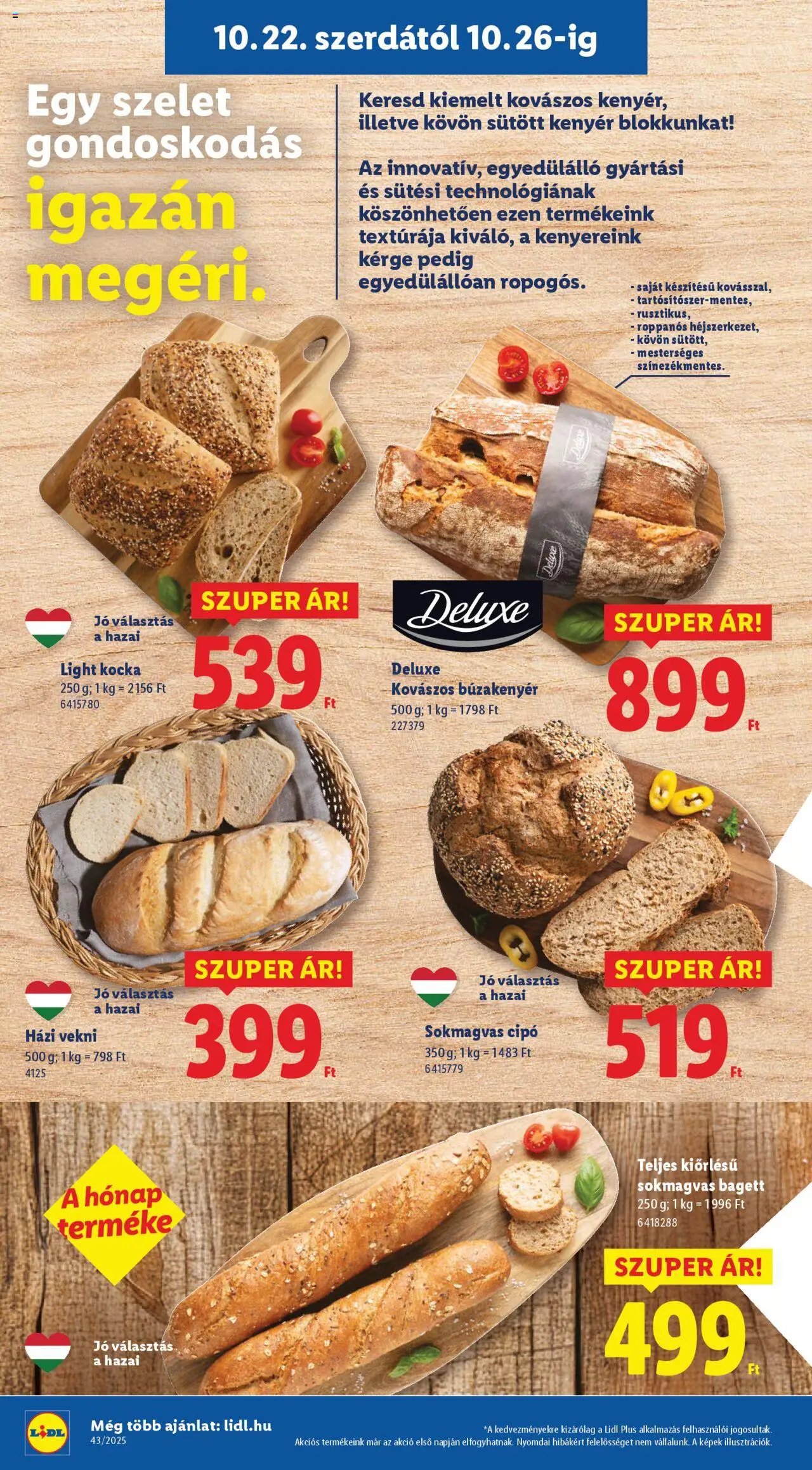 Lidl újság 2025.10.22. Akciós újság Lidl (2025-10-22 - 2025-10-29)