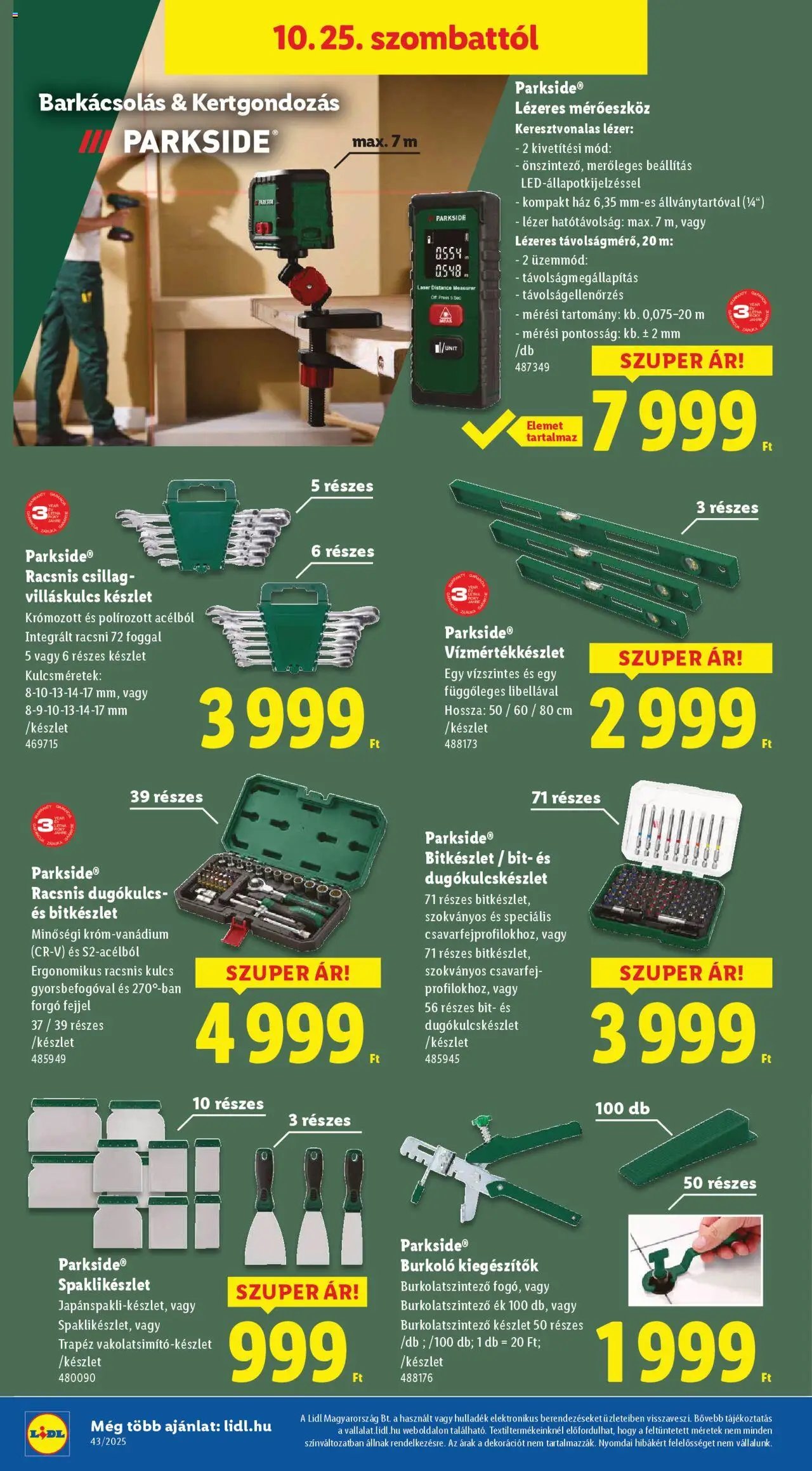 Lidl újság 2025.10.22. Akciós újság Lidl (2025-10-22 - 2025-10-29)