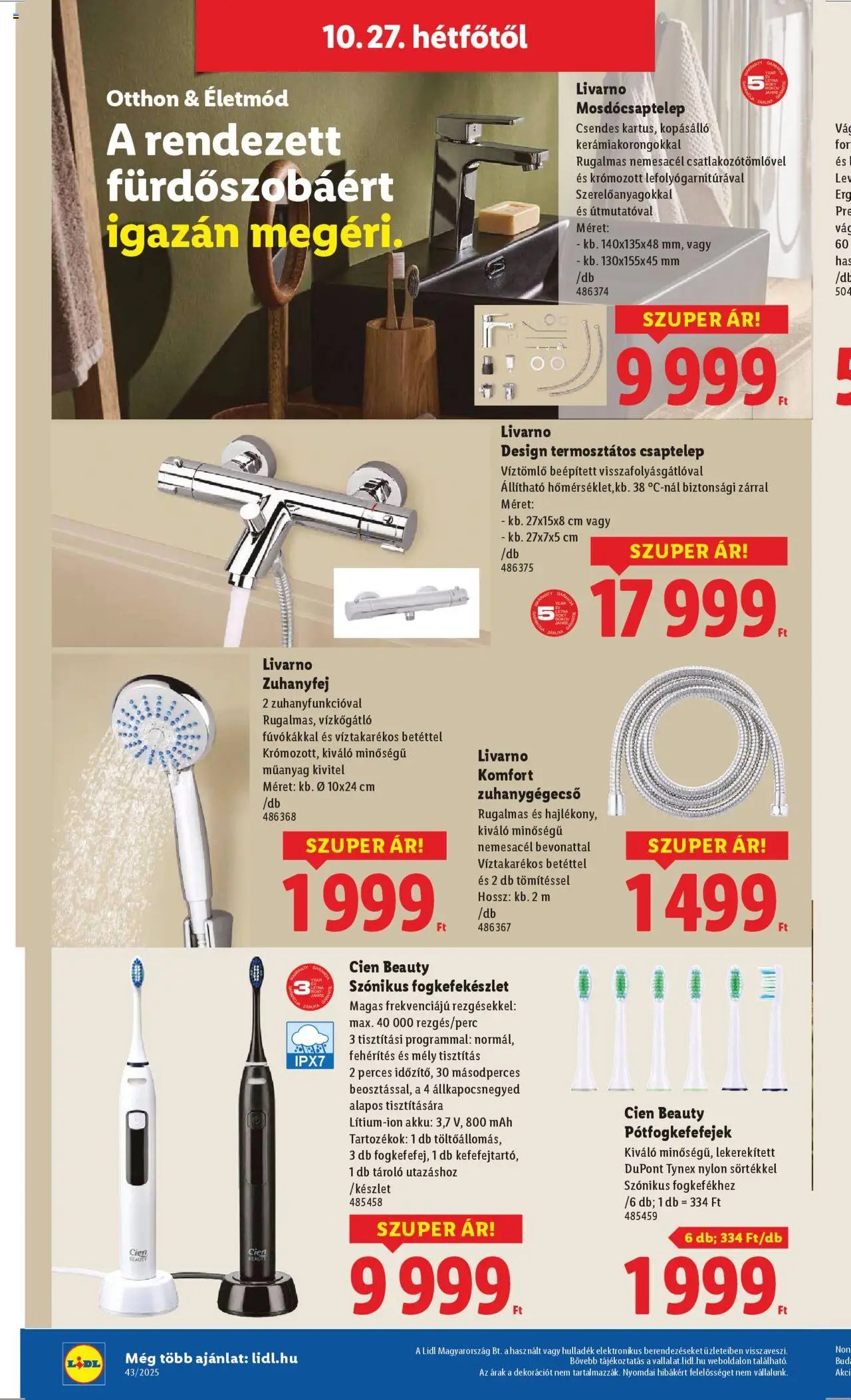 Lidl újság 2025.10.22. Akciós újság Lidl (2025-10-22 - 2025-10-29)