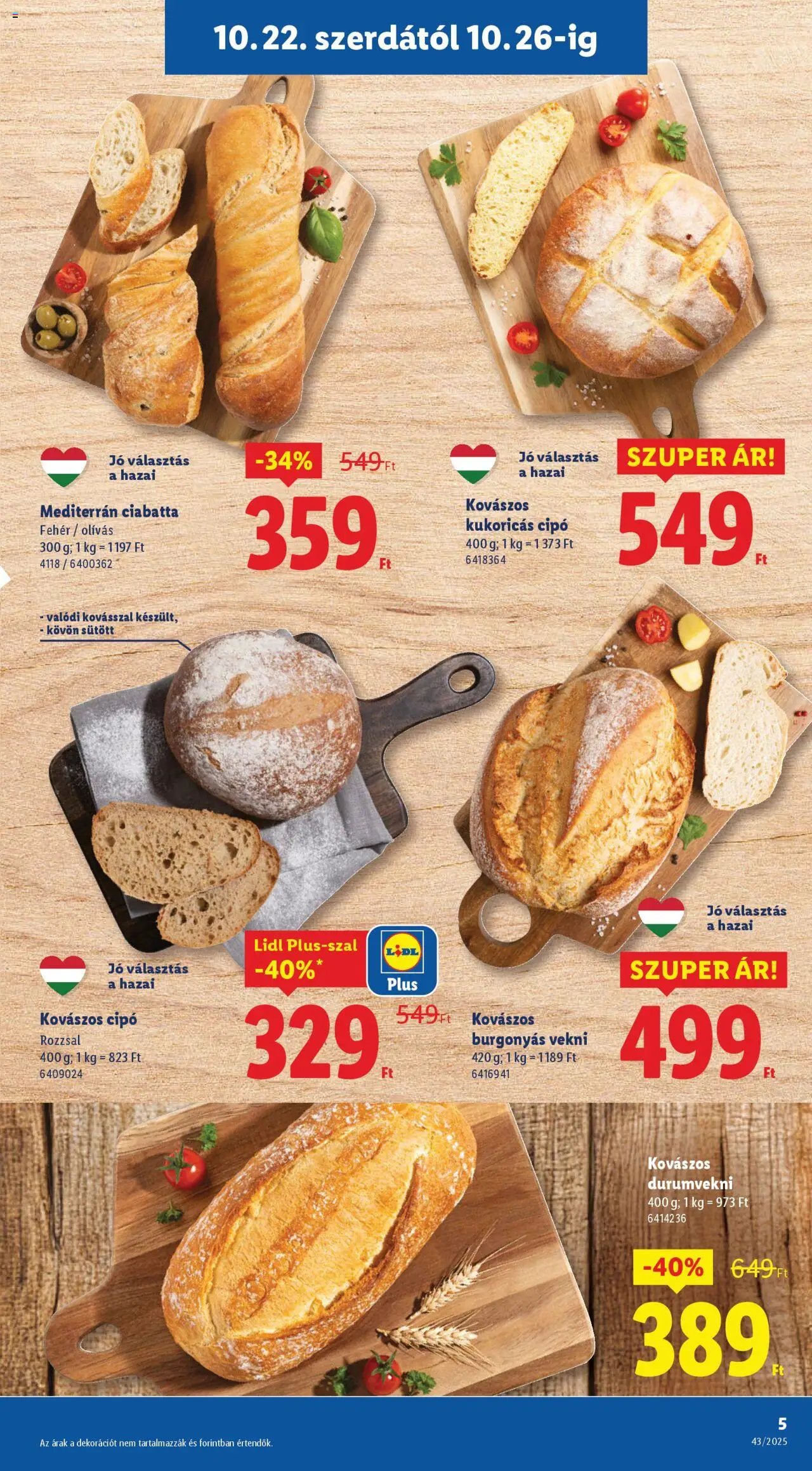 Lidl újság 2025.10.22. Akciós újság Lidl (2025-10-22 - 2025-10-29)