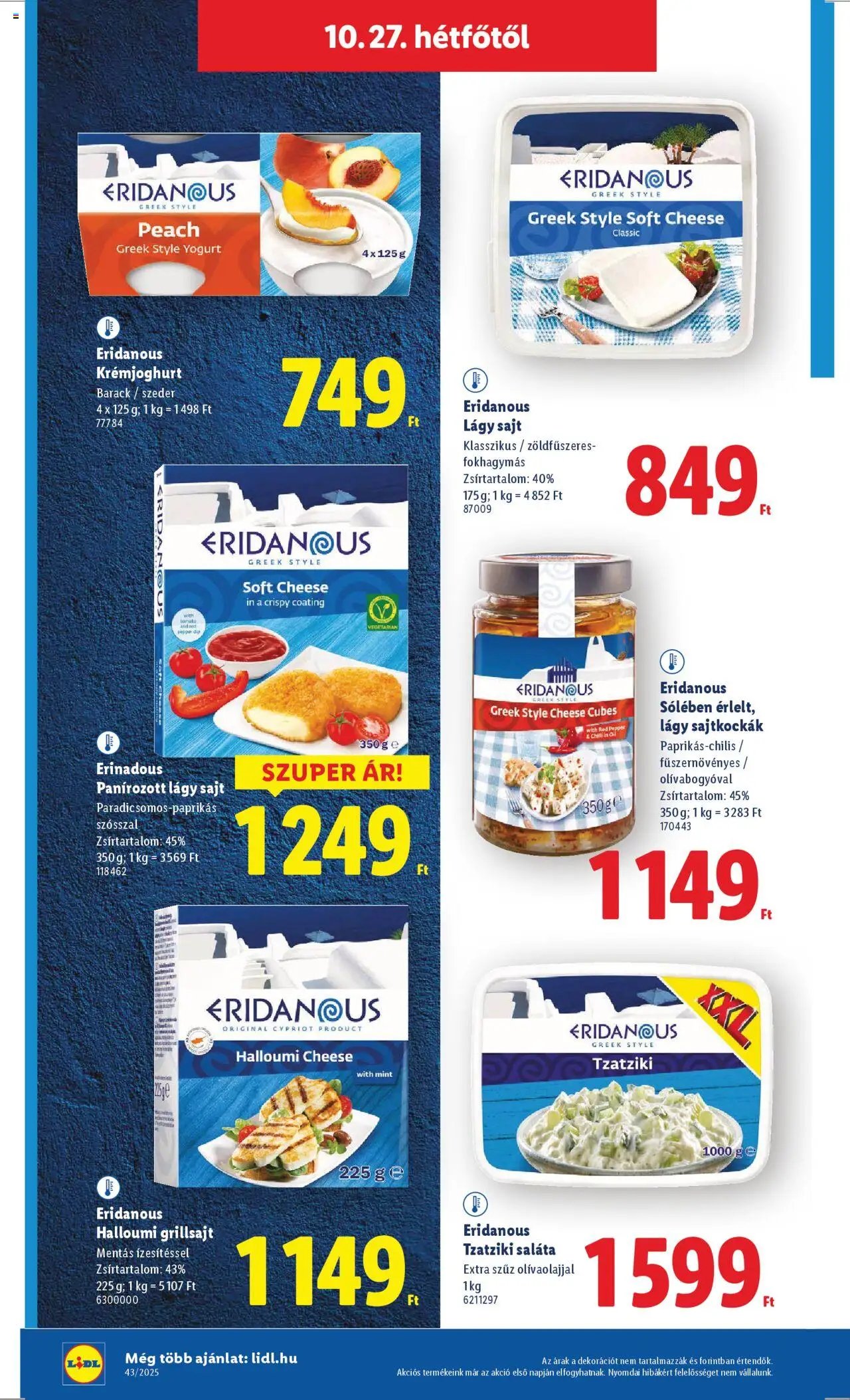 Lidl újság 2025.10.22. Akciós újság Lidl (2025-10-22 - 2025-10-29)