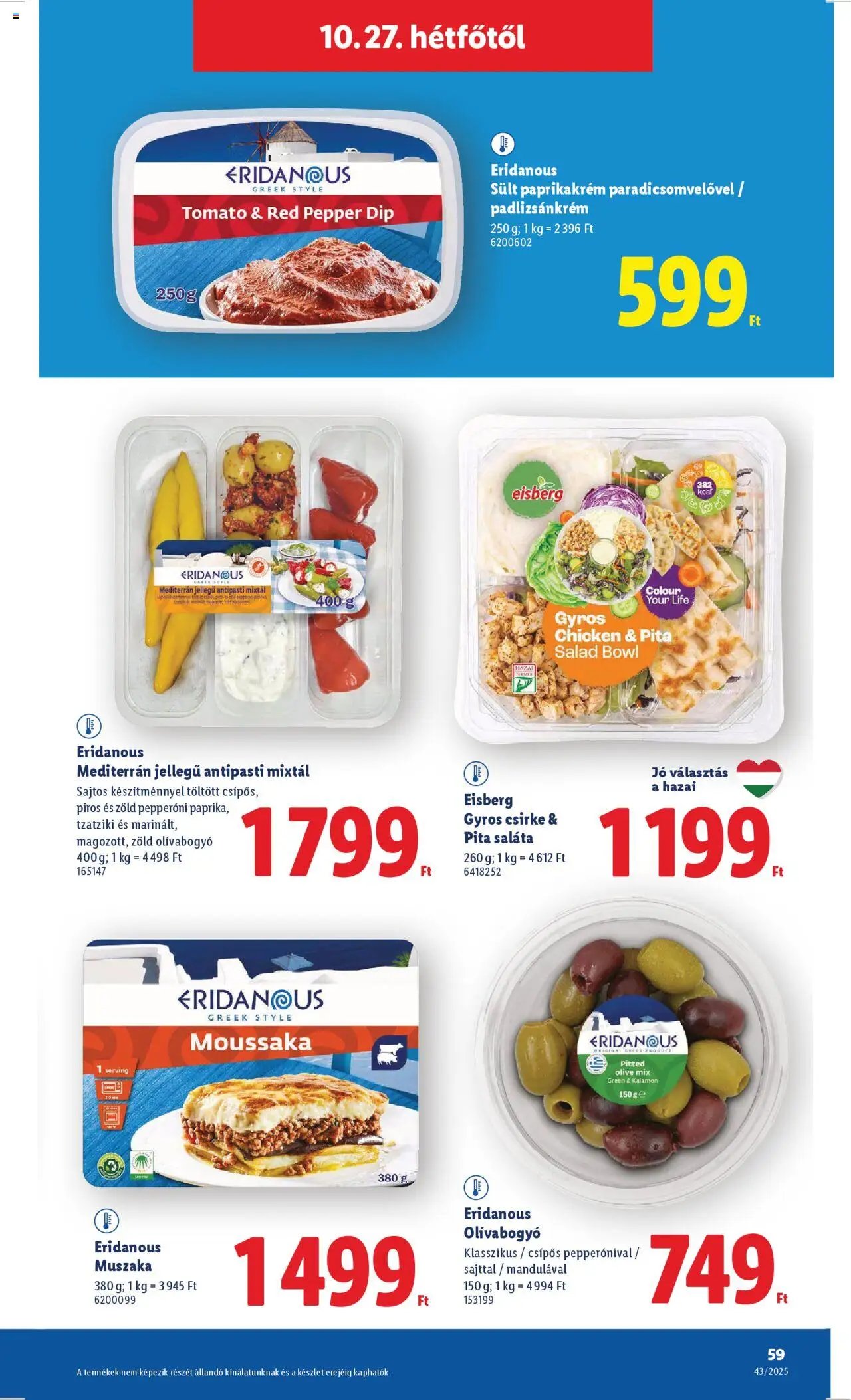Lidl újság 2025.10.22. Akciós újság Lidl (2025-10-22 - 2025-10-29)