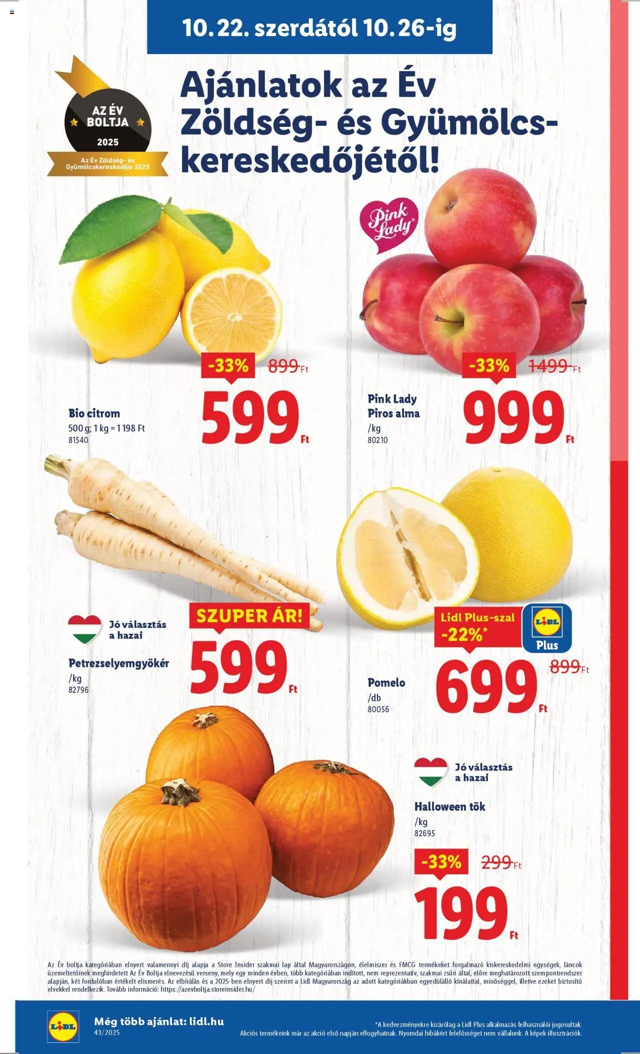 Lidl újság 2025.10.22. Akciós újság Lidl (2025-10-22 - 2025-10-29)