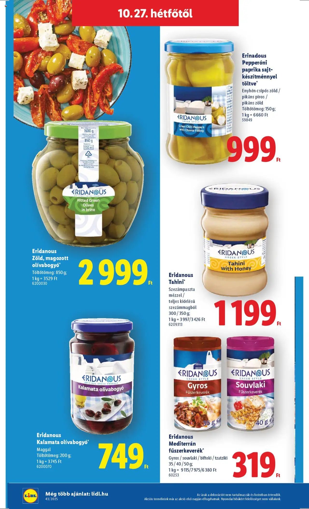 Lidl újság 2025.10.22. Akciós újság Lidl (2025-10-22 - 2025-10-29)