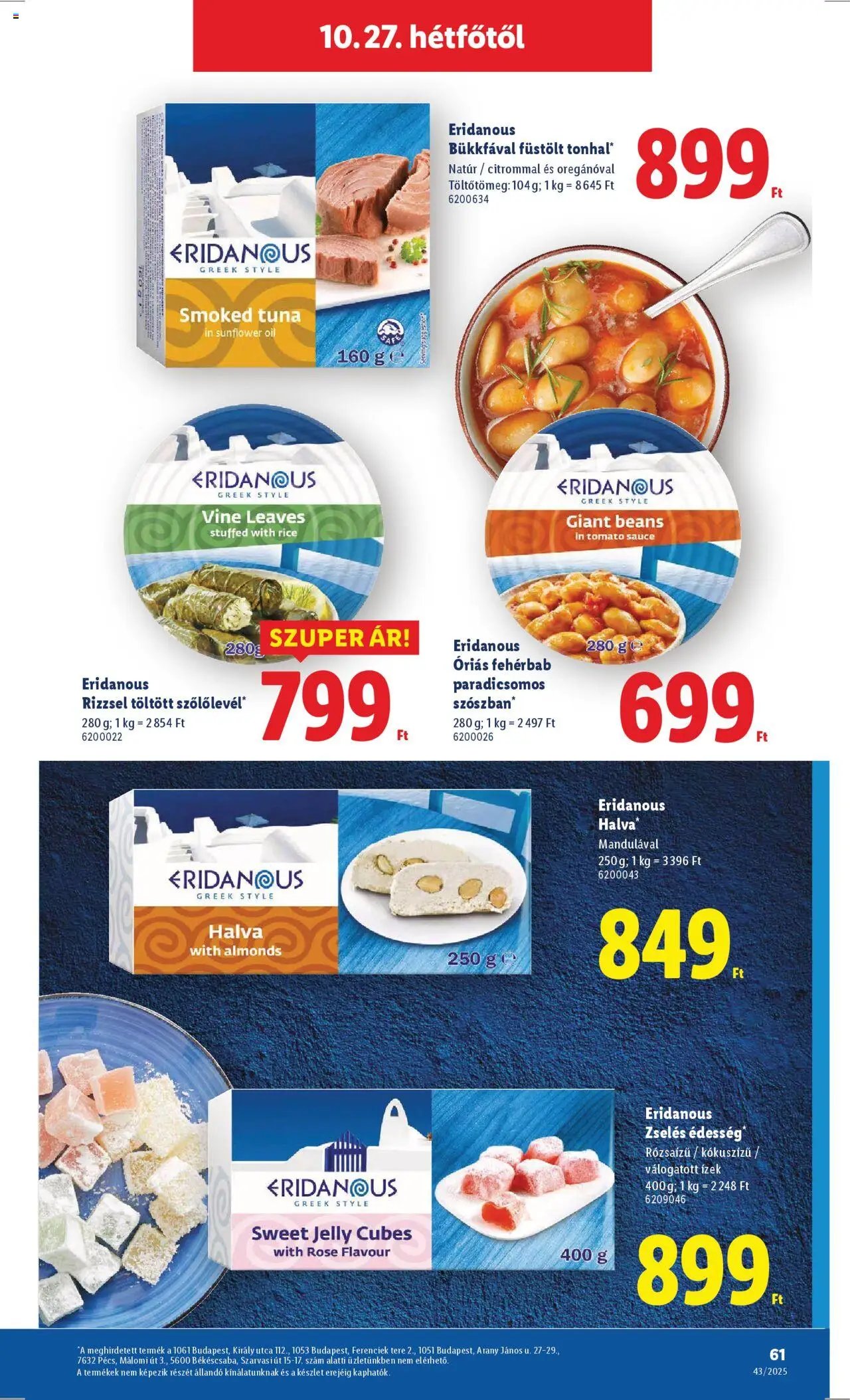 Lidl újság 2025.10.22. Akciós újság Lidl (2025-10-22 - 2025-10-29)