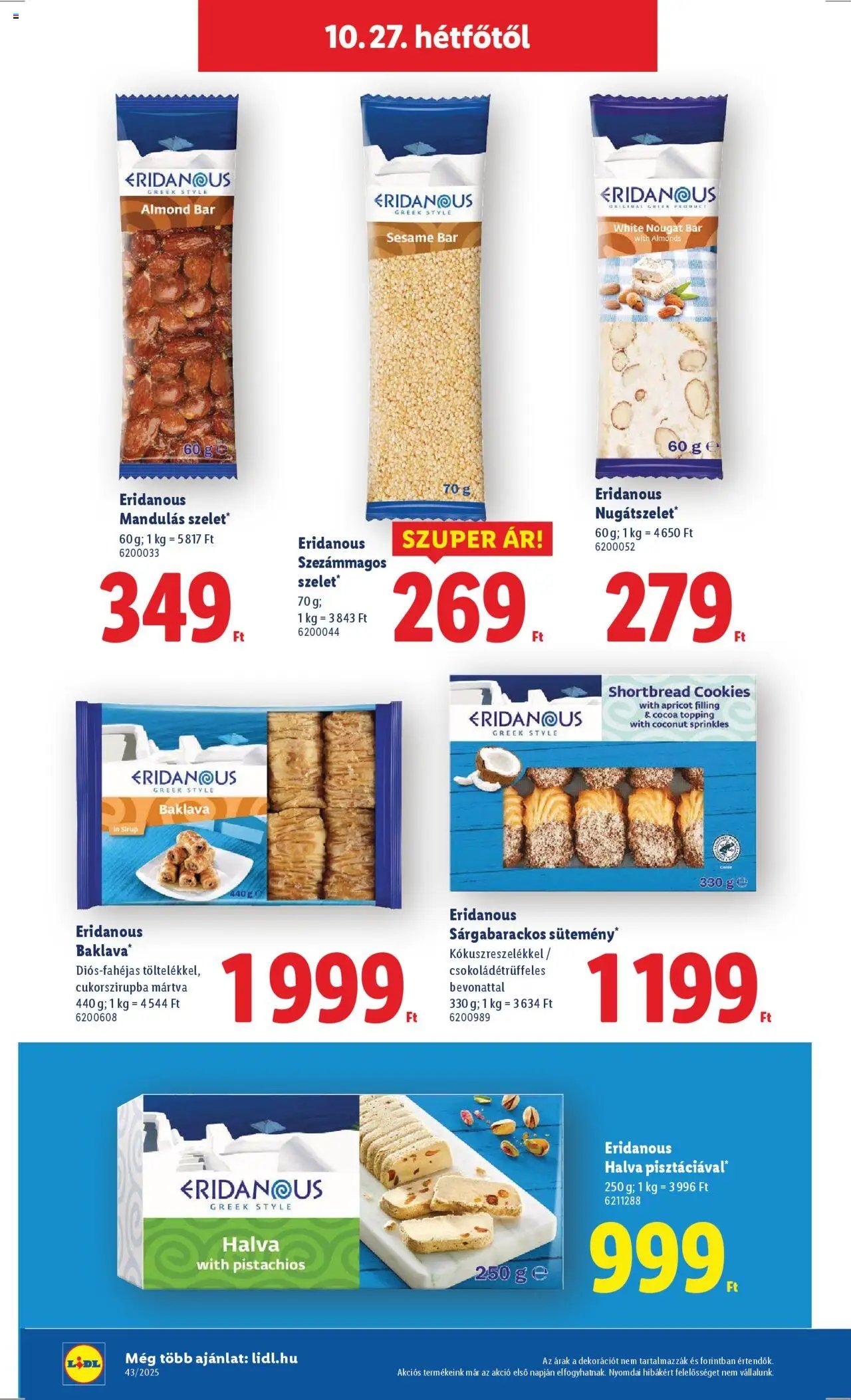 Lidl újság 2025.10.22. Akciós újság Lidl (2025-10-22 - 2025-10-29)