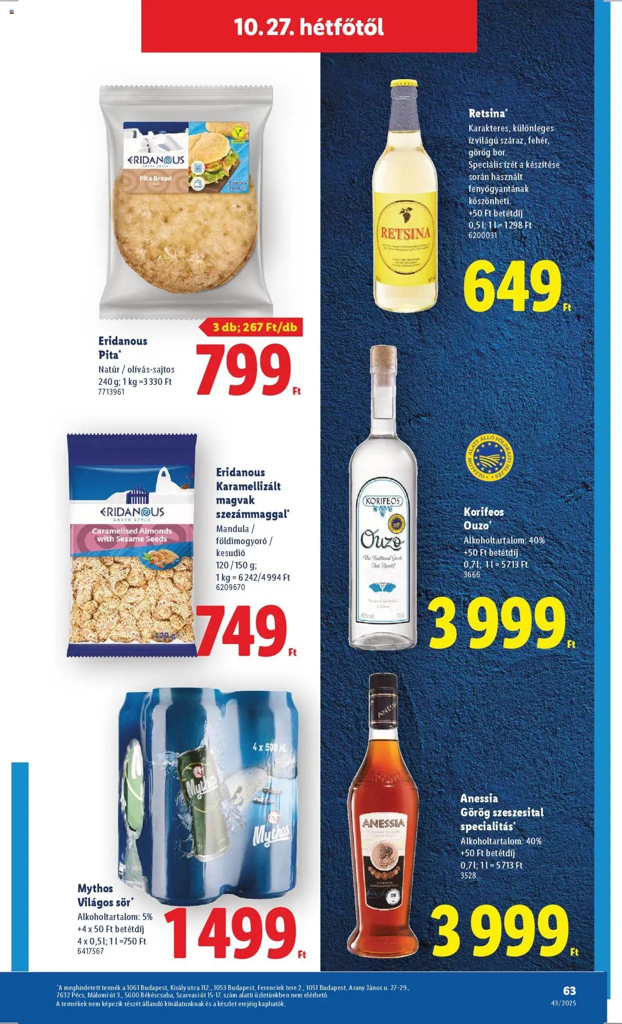 Lidl újság 2025.10.22. Akciós újság Lidl (2025-10-22 - 2025-10-29)