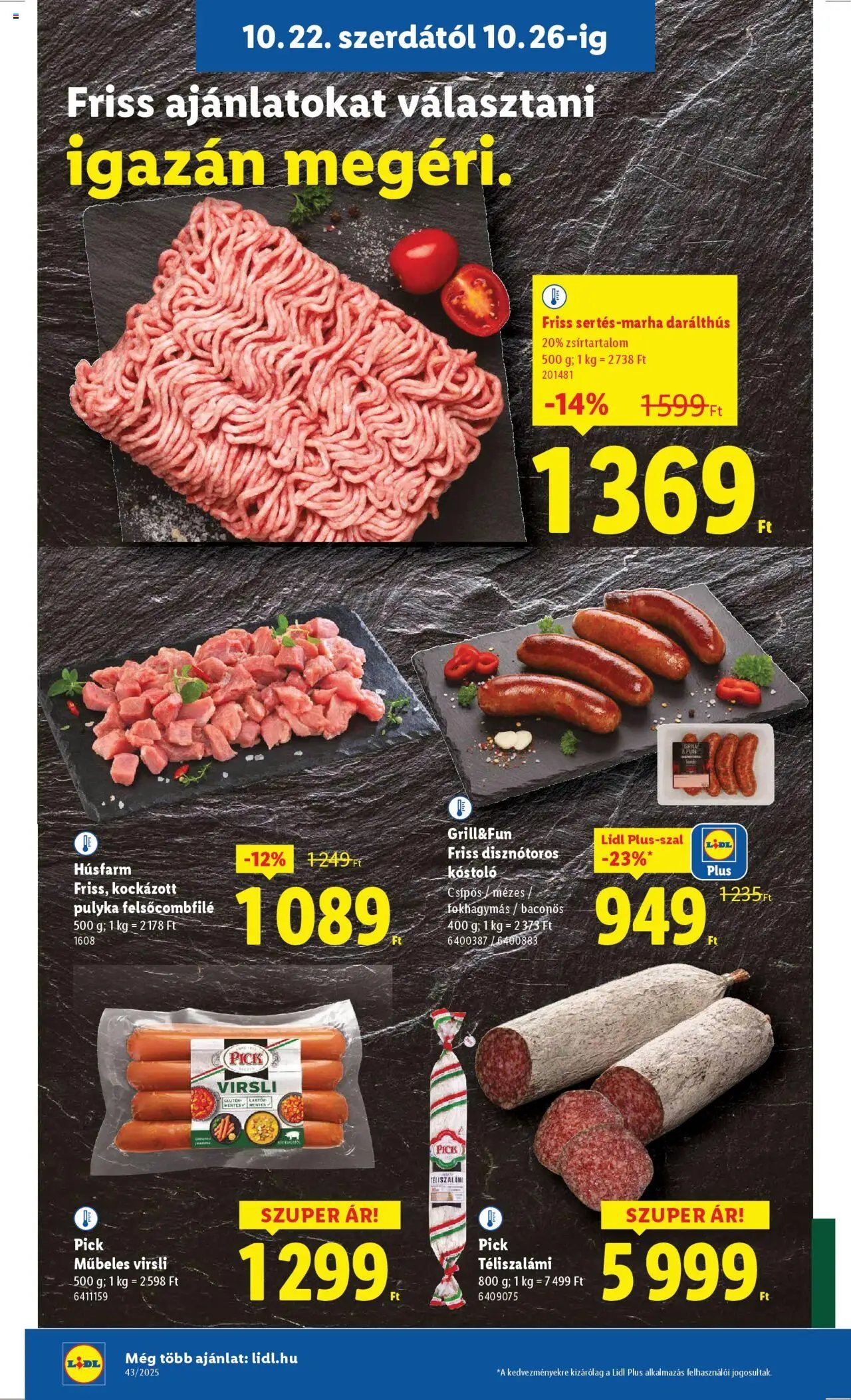 Lidl újság 2025.10.22. Akciós újság Lidl (2025-10-22 - 2025-10-29)
