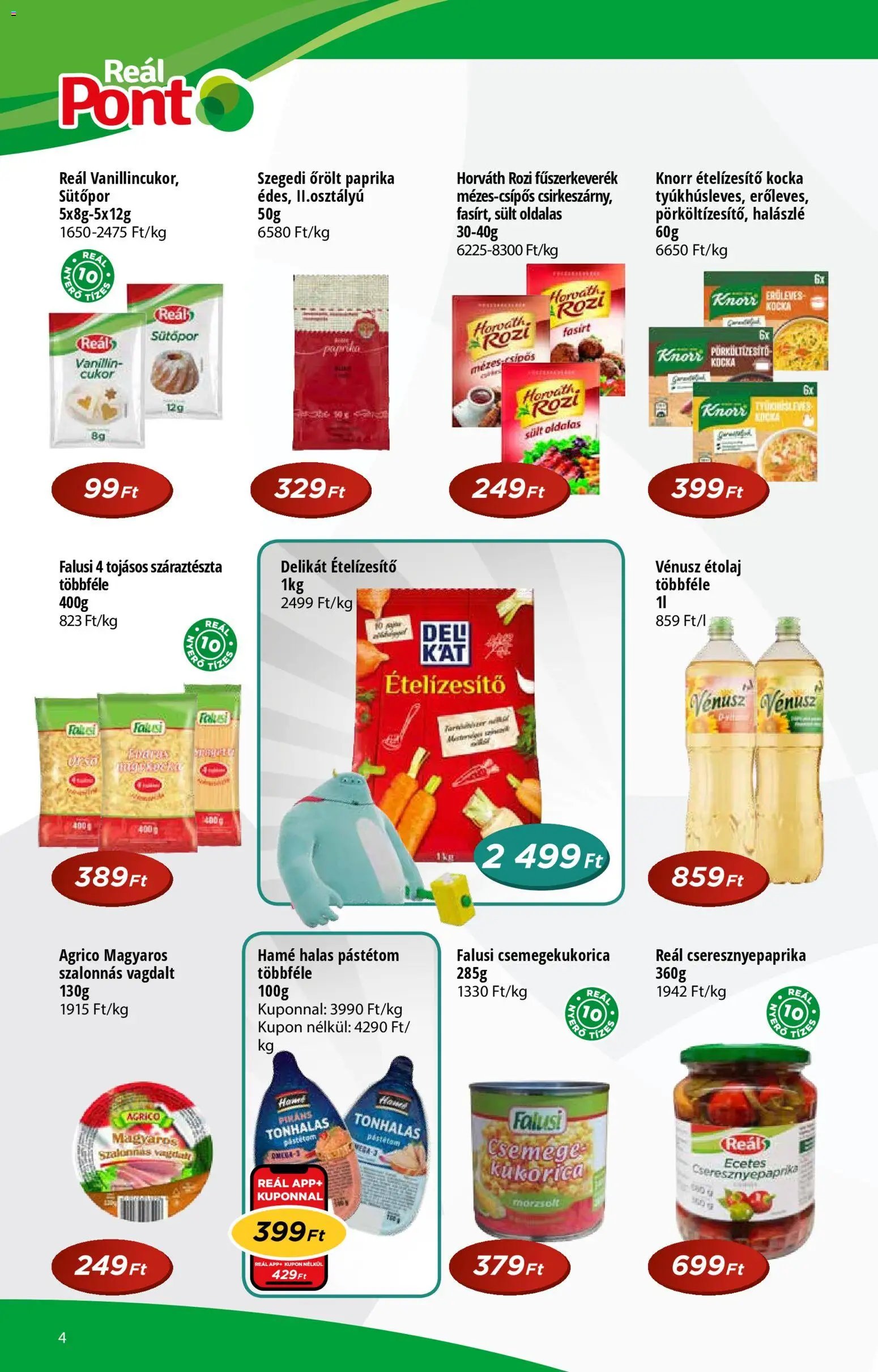 Reál újság 2025.10.29. Akciós újság Pont (2025-10-29 - 2025-11-09)