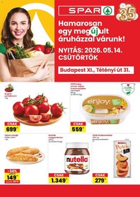 Spar újság 2026.05.14. Spar Bp. XI., Tétényi út 31. üzlet megújulás (2026-05-14 - 2026-05-20)
