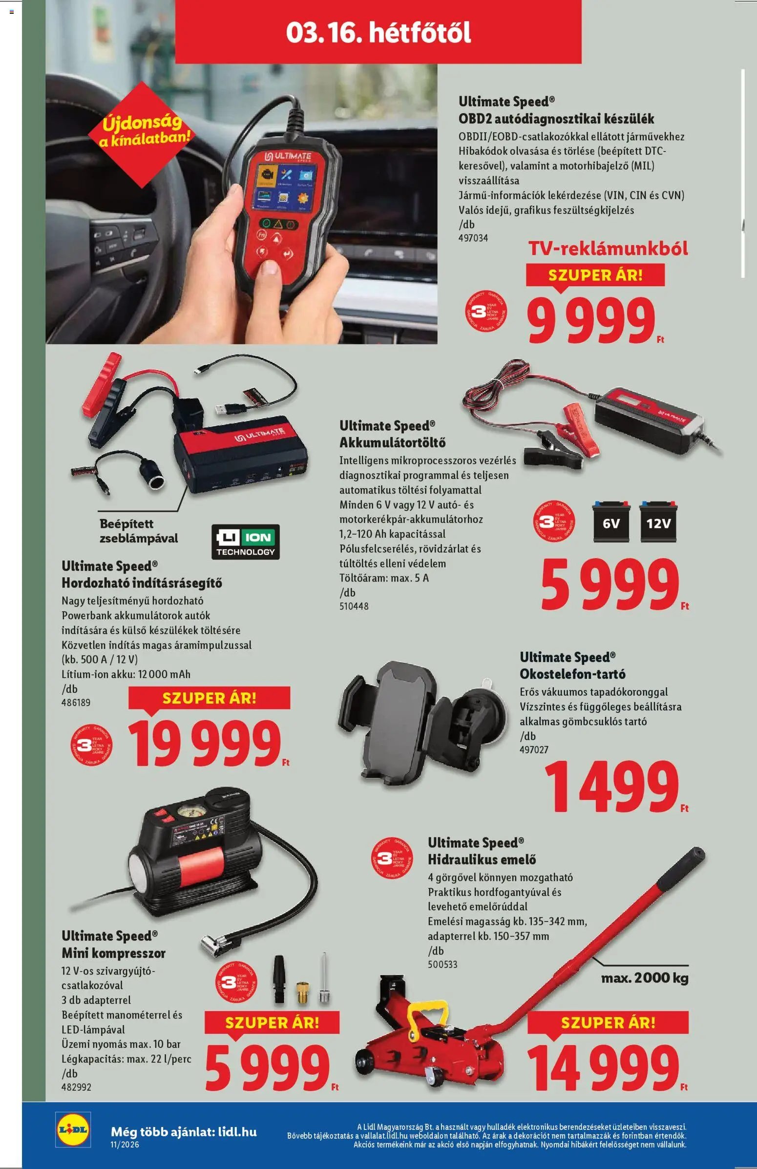 Lidl újság 2026.03.12. Lidl Nonfood kínálatunk (2026-03-12 - 2026-03-18)