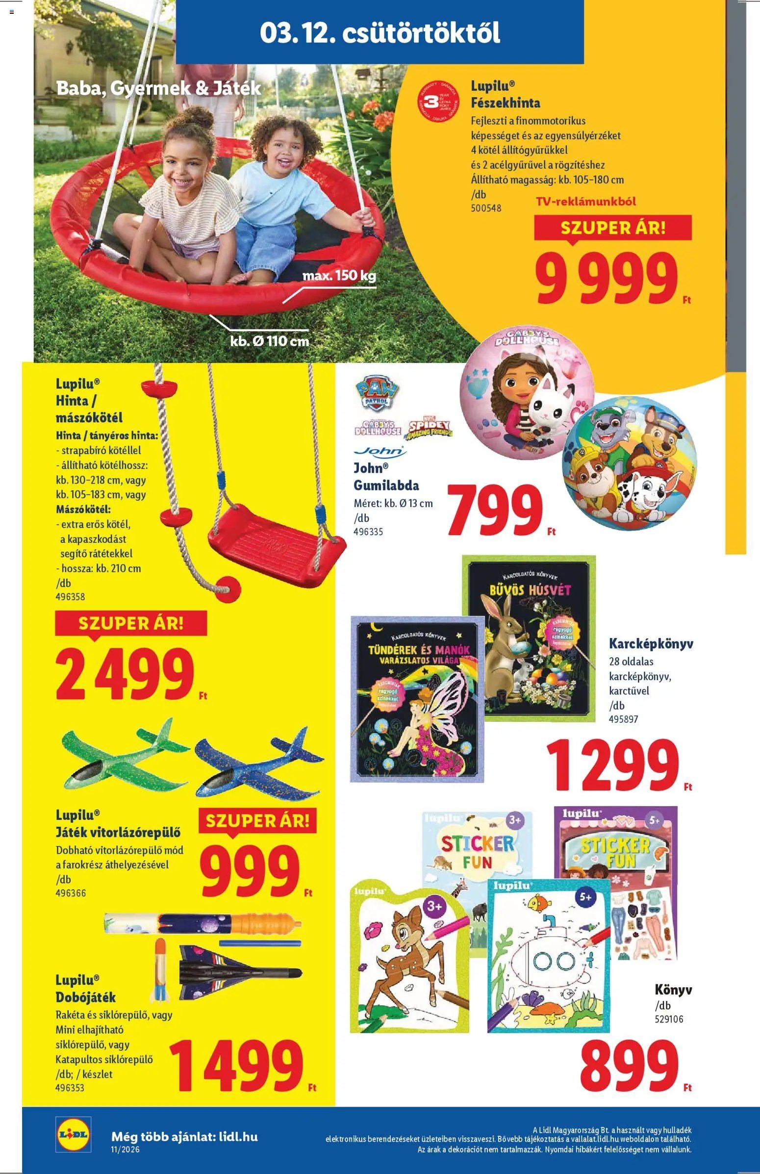 Lidl újság 2026.03.12. Lidl Nonfood kínálatunk (2026-03-12 - 2026-03-18)