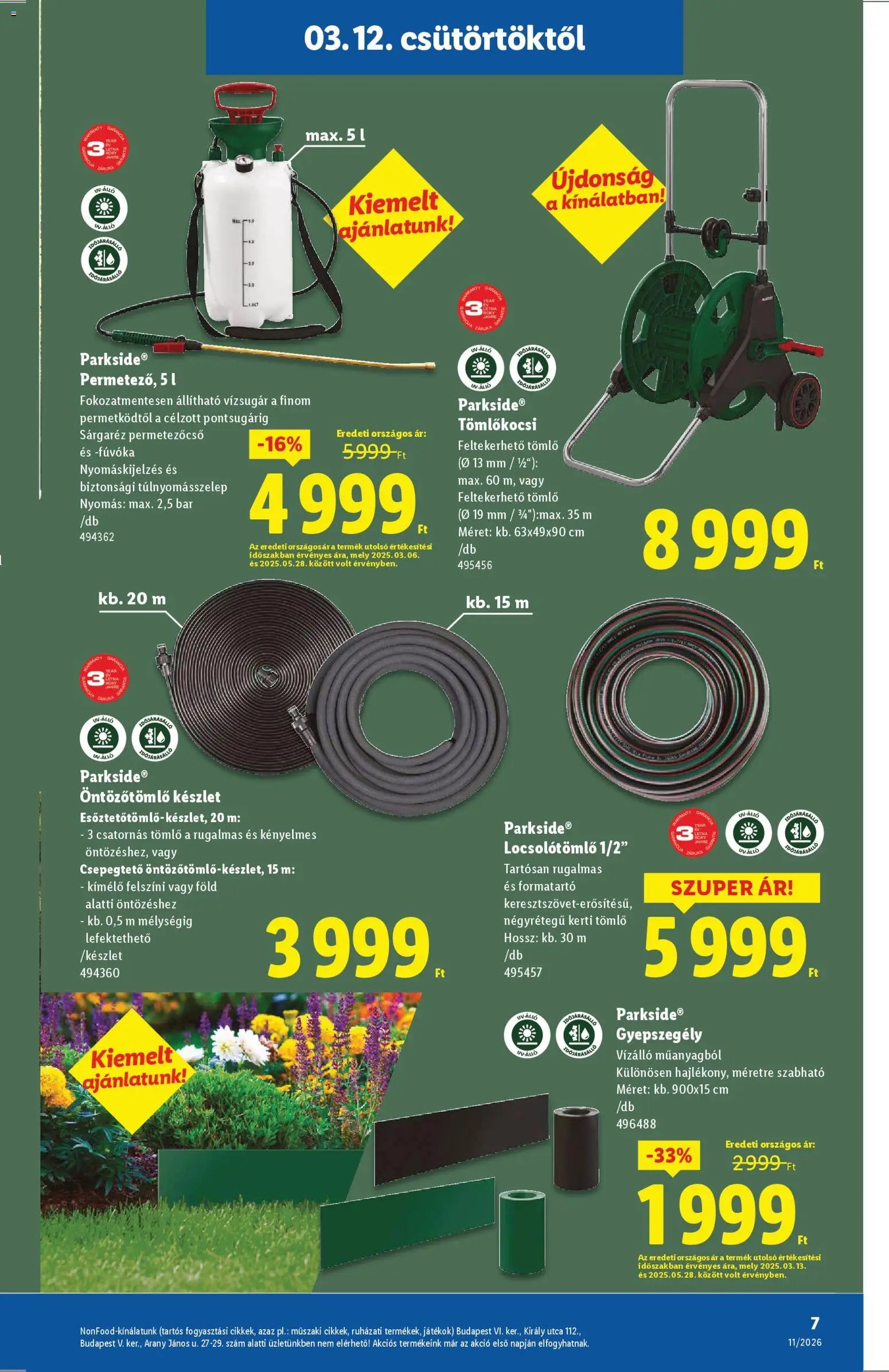 Lidl újság 2026.03.12. Lidl Nonfood kínálatunk (2026-03-12 - 2026-03-18)