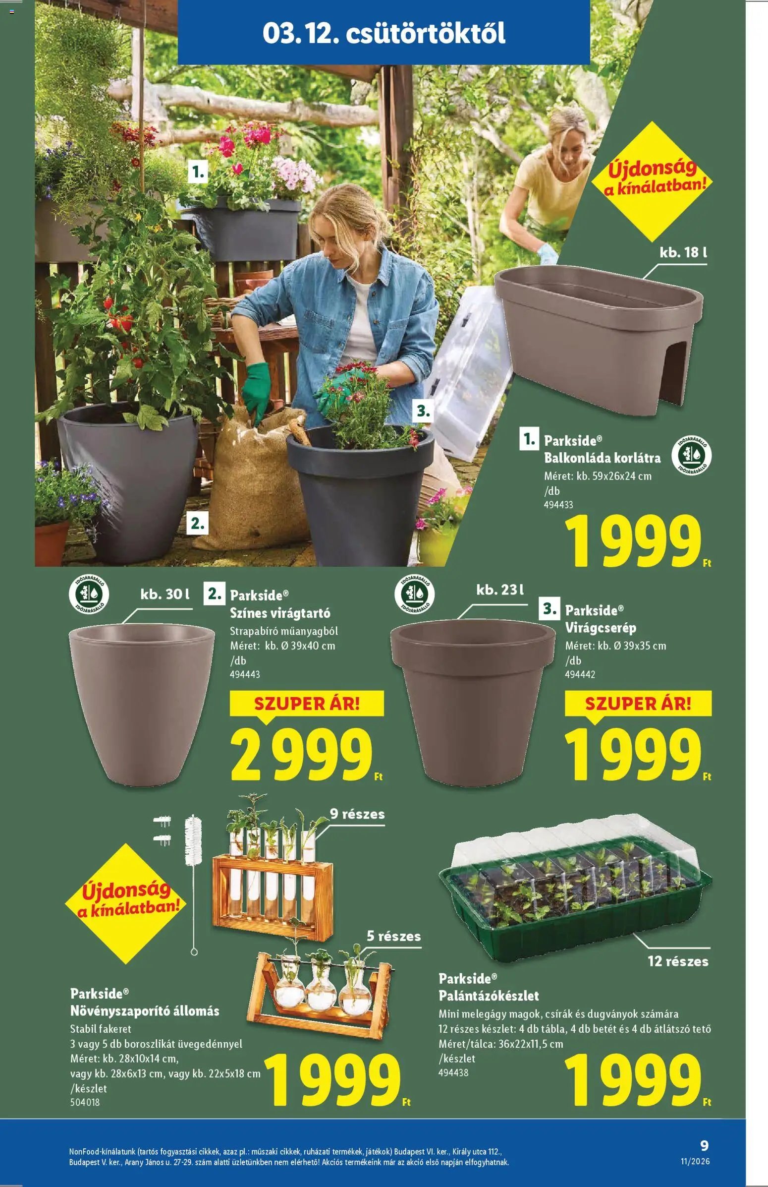 Lidl újság 2026.03.12. Lidl Nonfood kínálatunk (2026-03-12 - 2026-03-18)