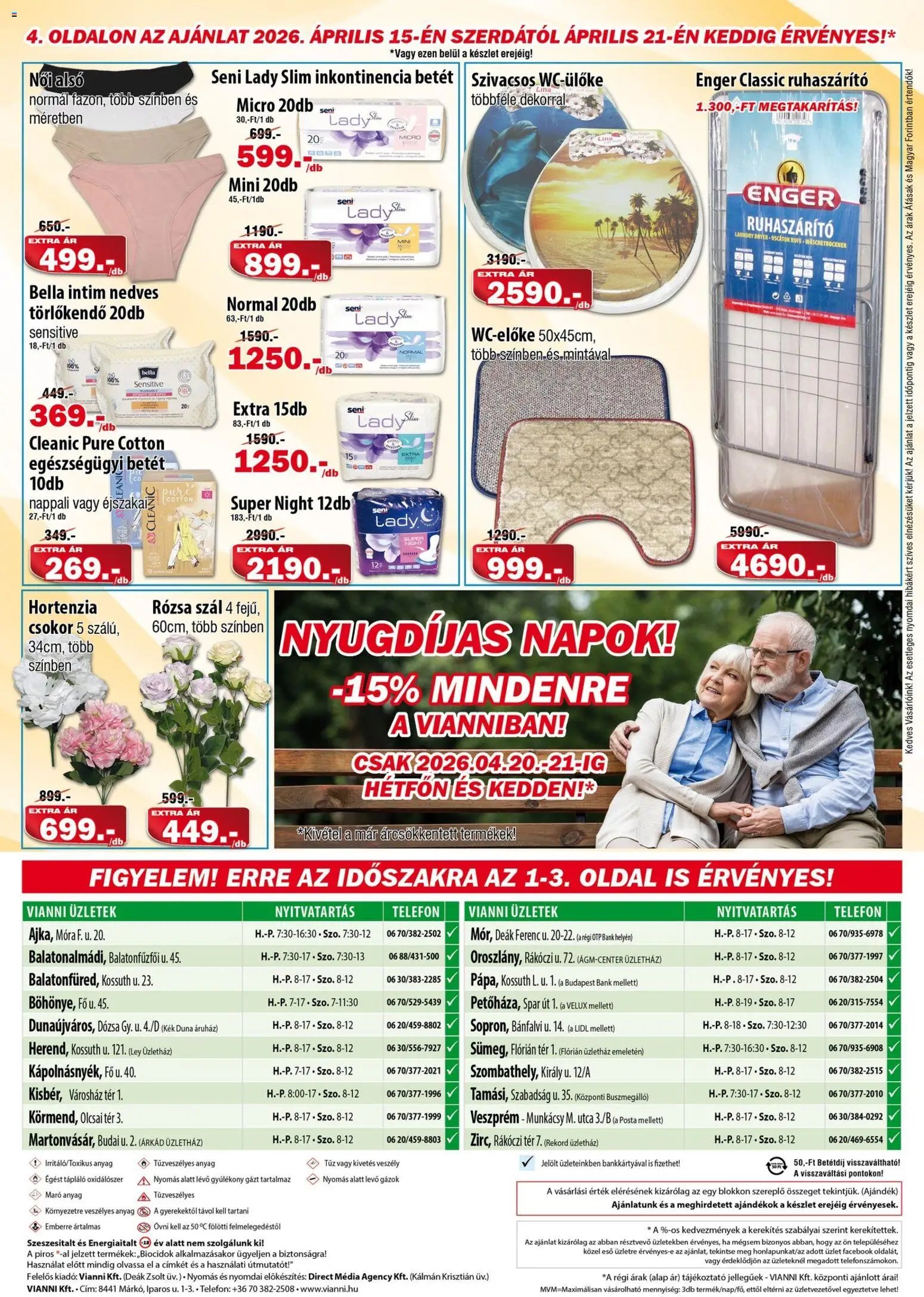 Vianni újság 2026.04.08. Vianni akciós újság (2026-04-08 - 2026-04-21)