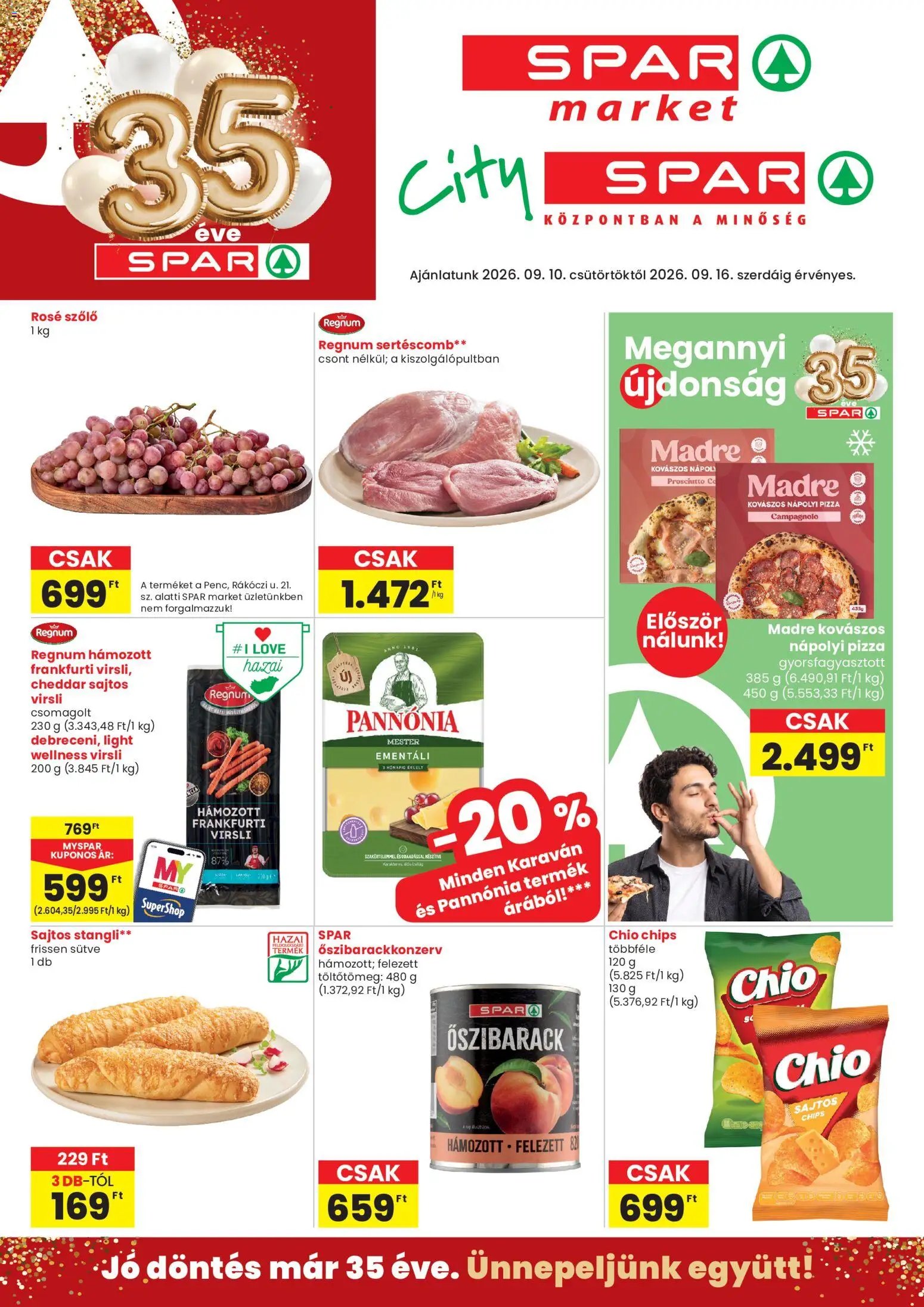Spar újság 2026.09.10. Spar City szórólap