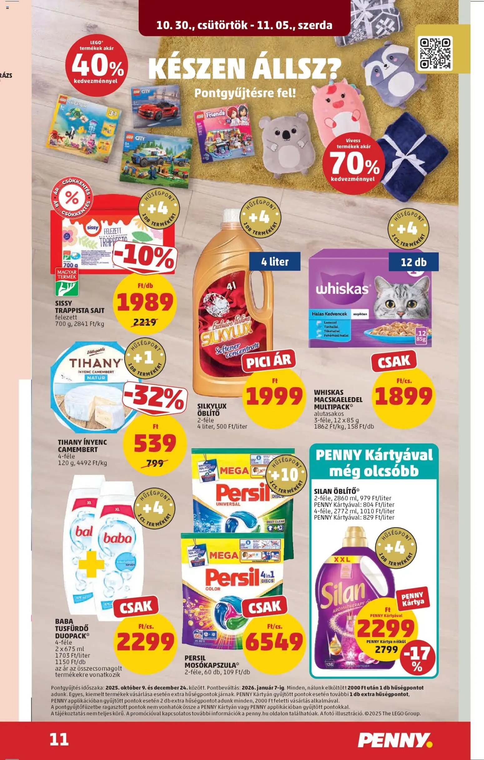 PENNY újság 2025.10.30. Akciós újság PENNY (2025-10-30 - 2025-11-05)