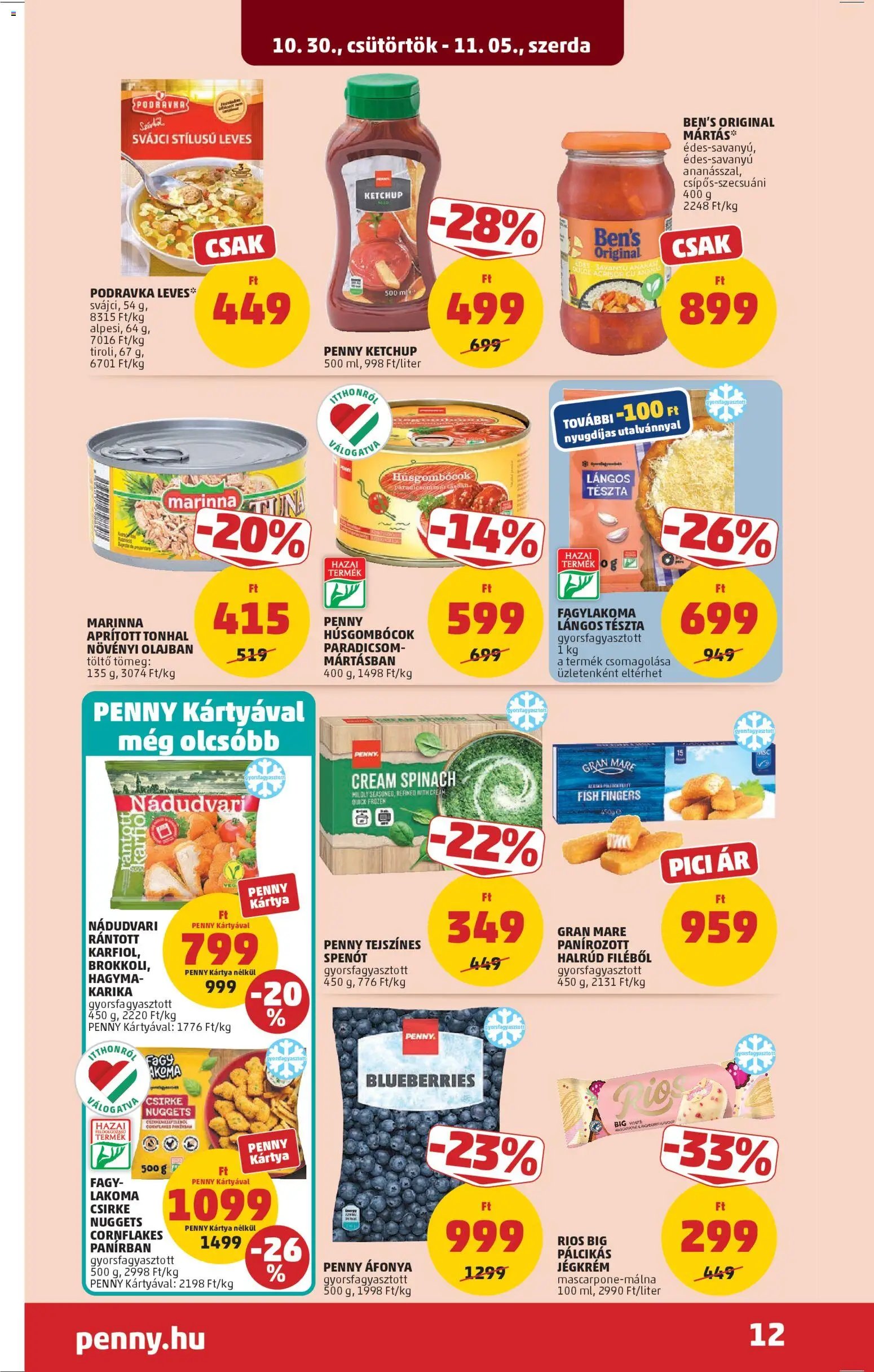 PENNY újság 2025.10.30. Akciós újság PENNY (2025-10-30 - 2025-11-05)