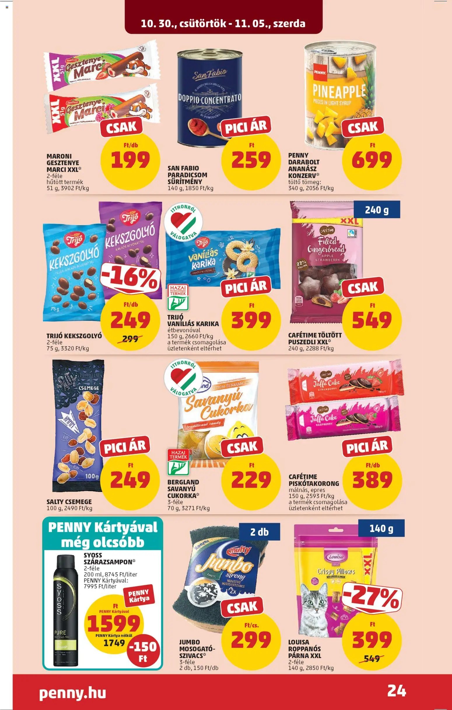 PENNY újság 2025.10.30. Akciós újság PENNY (2025-10-30 - 2025-11-05)