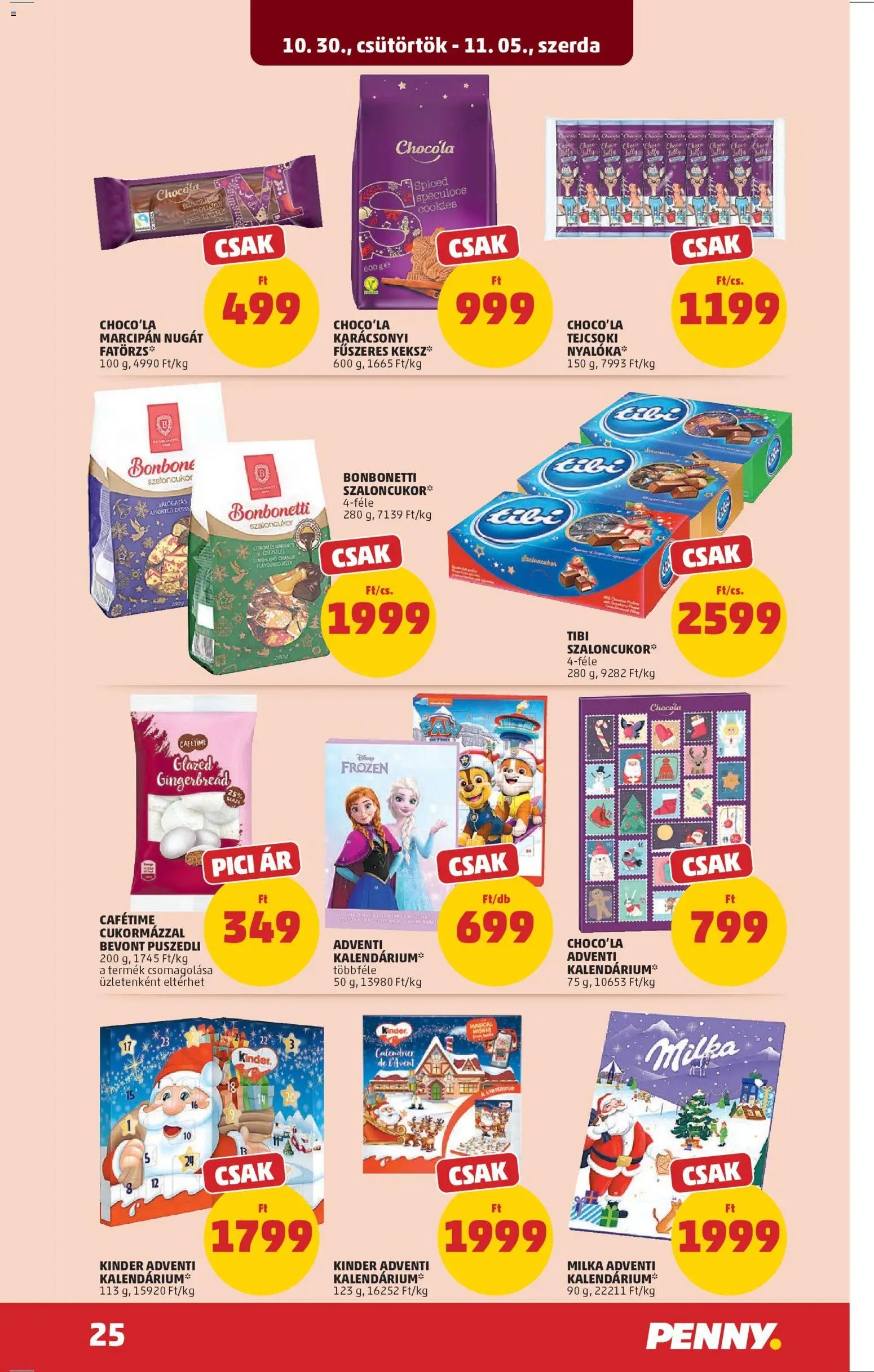 PENNY újság 2025.10.30. Akciós újság PENNY (2025-10-30 - 2025-11-05)