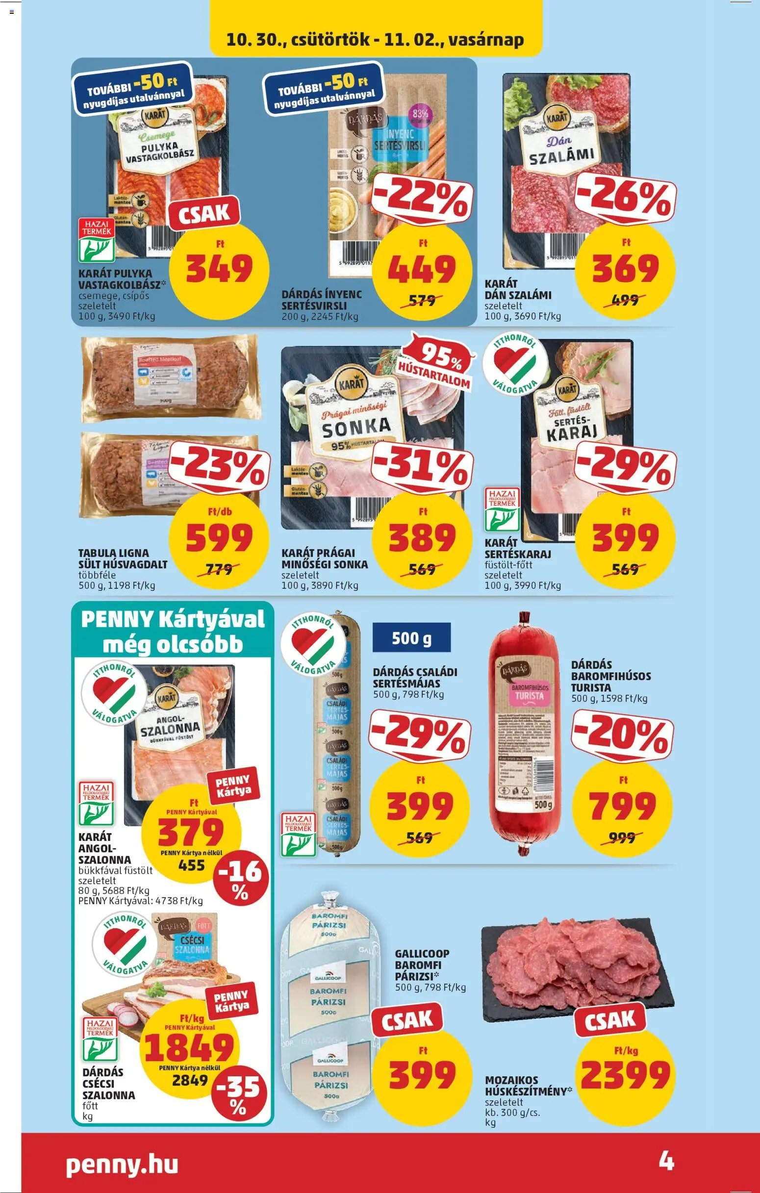 PENNY újság 2025.10.30. Akciós újság PENNY (2025-10-30 - 2025-11-05)