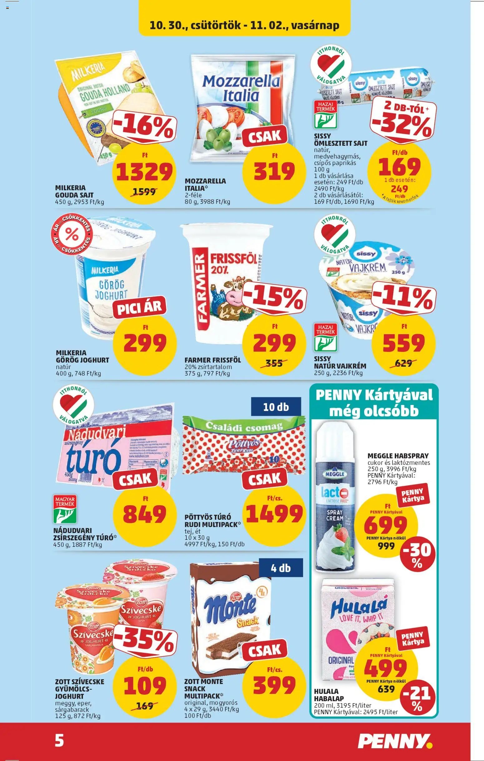 PENNY újság 2025.10.30. Akciós újság PENNY (2025-10-30 - 2025-11-05)