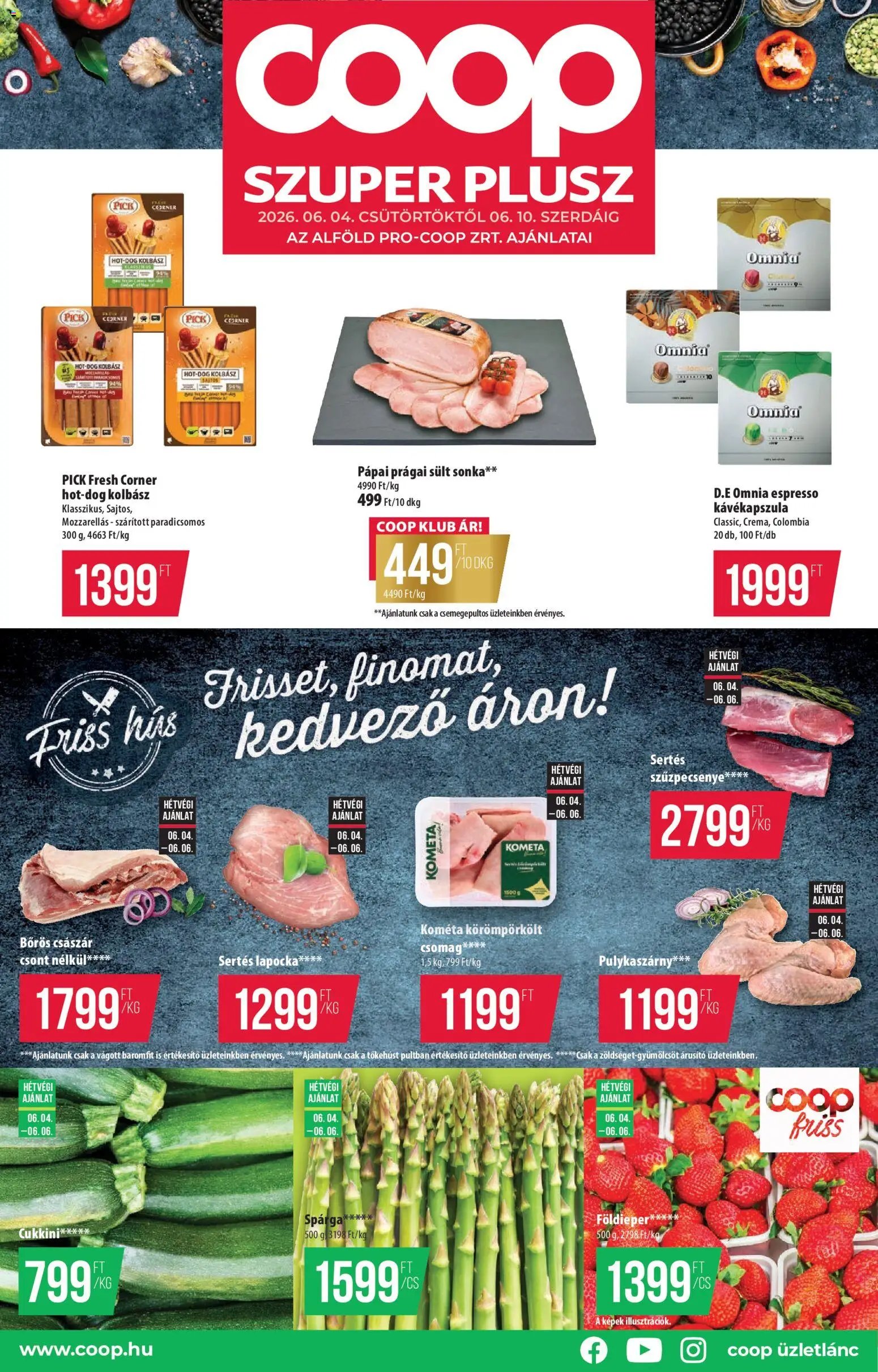 COOP újság 2026.06.04. COOP - Szuper Plus / Alföld Pro-Coop Zrt. (2026-06-04 - 2026-06-10)