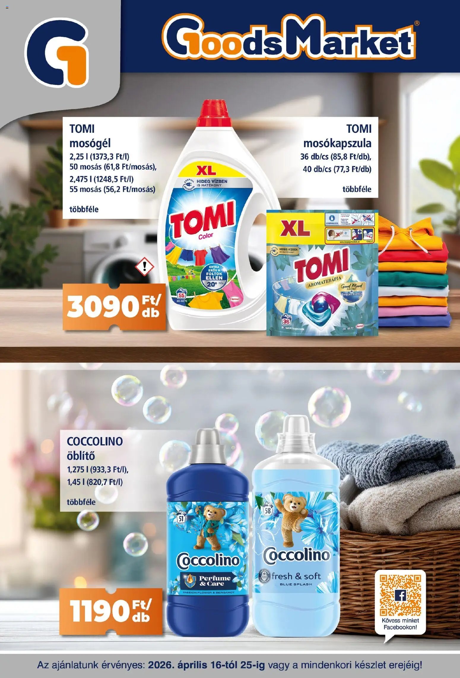 Goods Market újság 2026.04.16. Goods Market akciós újság (2026-04-16 - 2026-04-25)