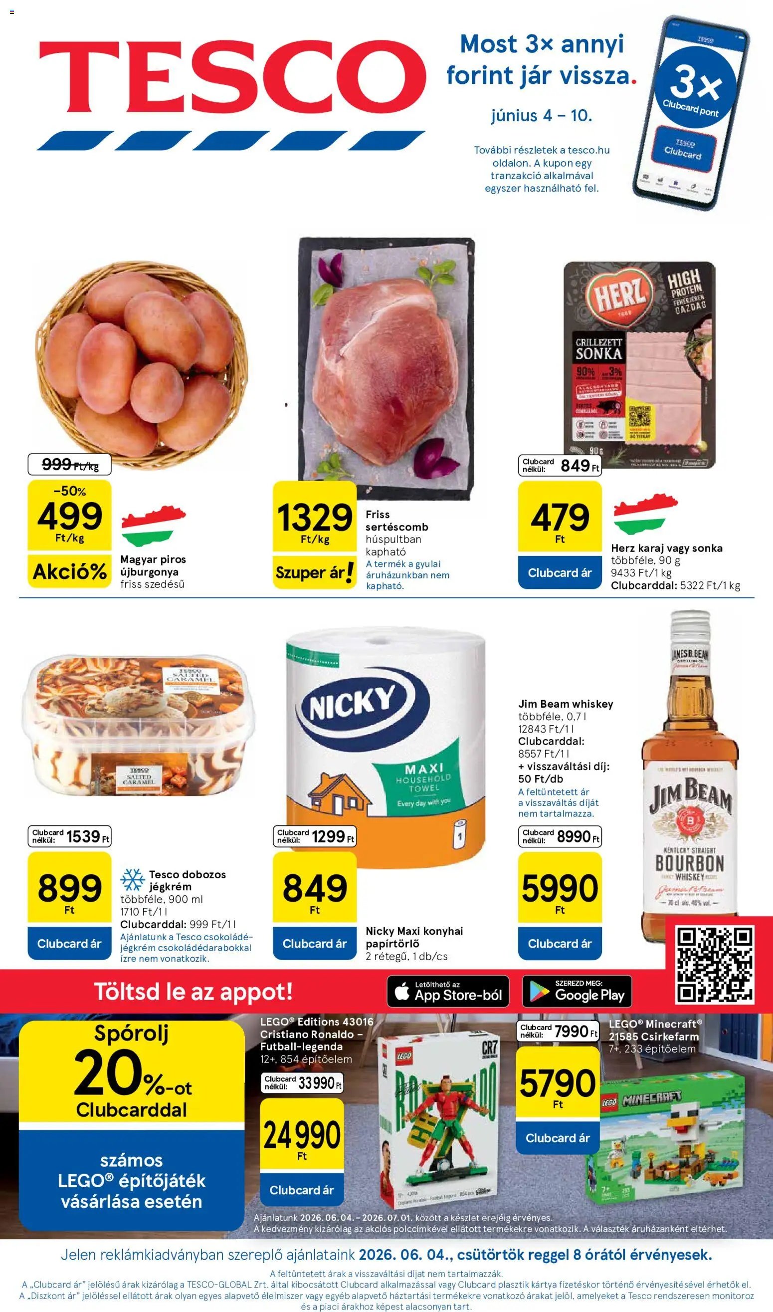 Tesco újság 2026.06.04. Tesco aktuális akciós újság