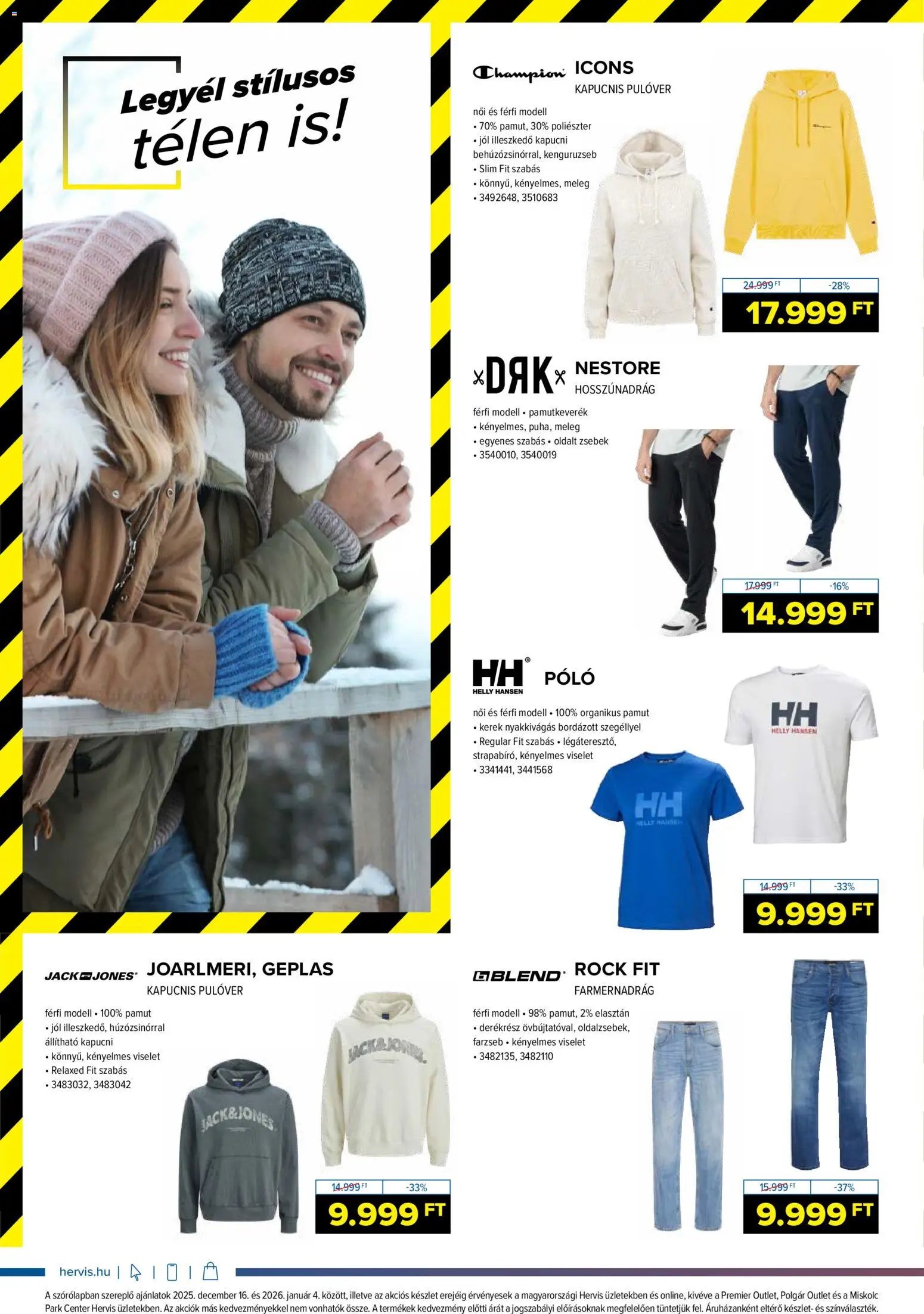 Hervis Sports újság 2025.12.16. Akciós újság Hervis Sports (2025-12-16 - 2026-01-04)