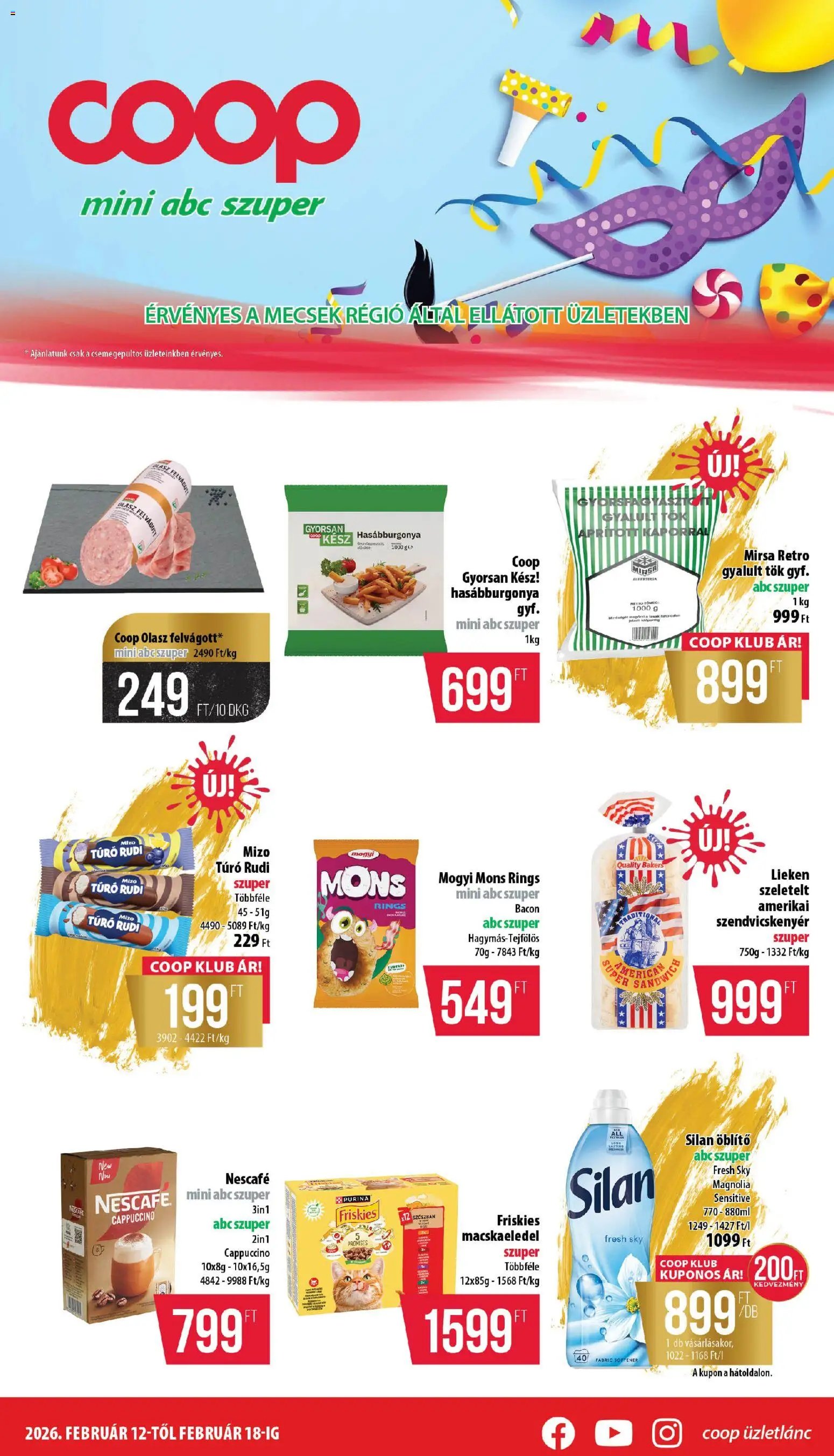 COOP újság 2026.02.12. Mecsek - Mini & Abc & Szuper (2026-02-12 - 2026-02-18)