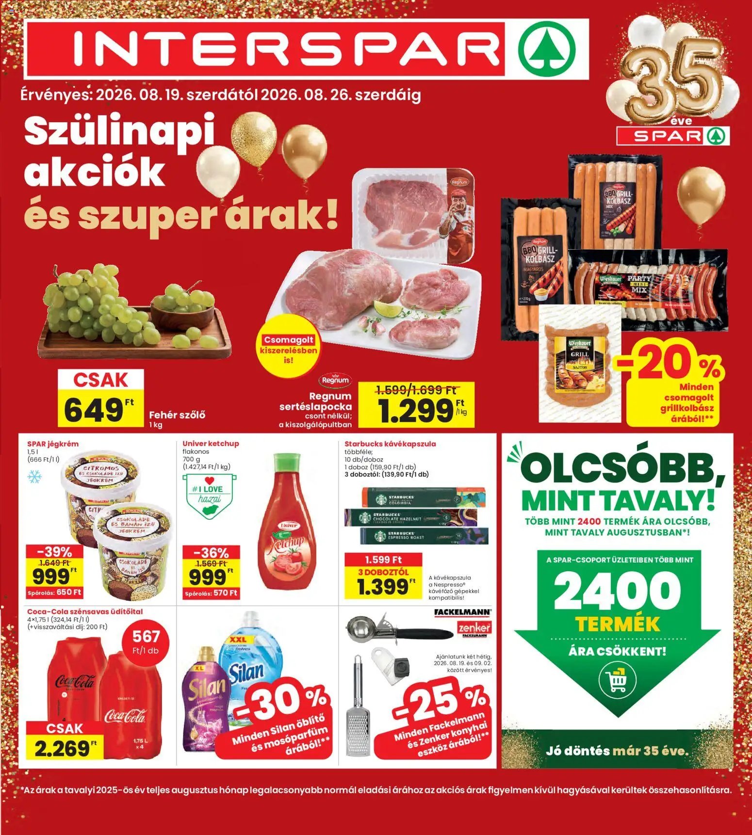 Interspar újság 2026.08.19. Interspar akciós újság