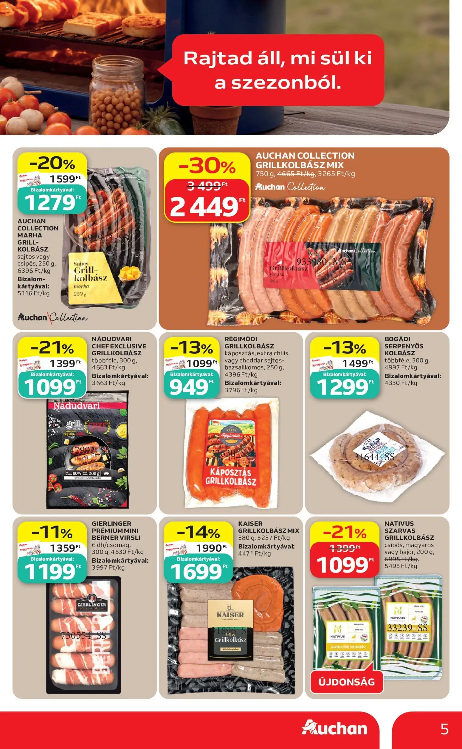 Auchan újság 2026.06.25. Auchan Grill ajánlataink