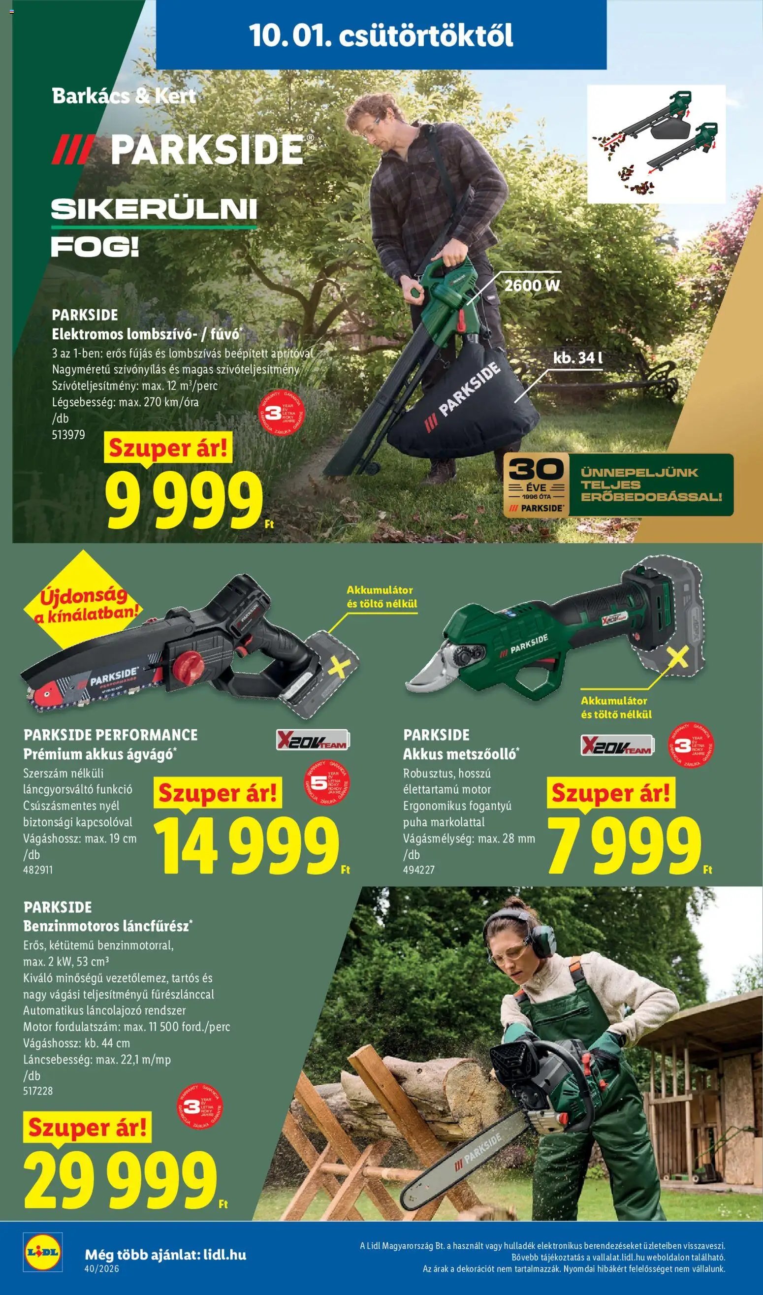 Lidl újság 2026.10.01. Lidl Nonfood kínálatunk