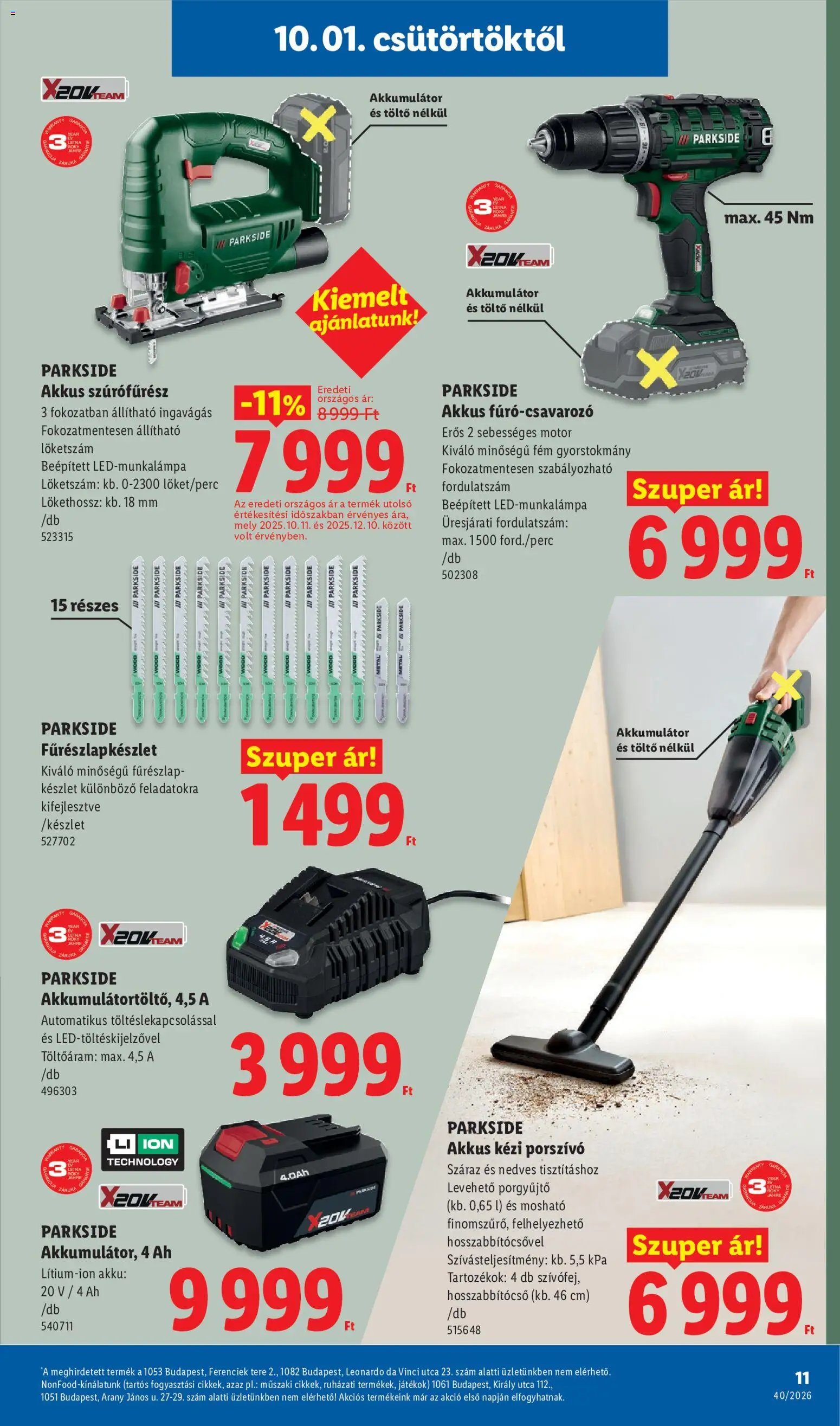Lidl újság 2026.10.01. Lidl Nonfood kínálatunk
