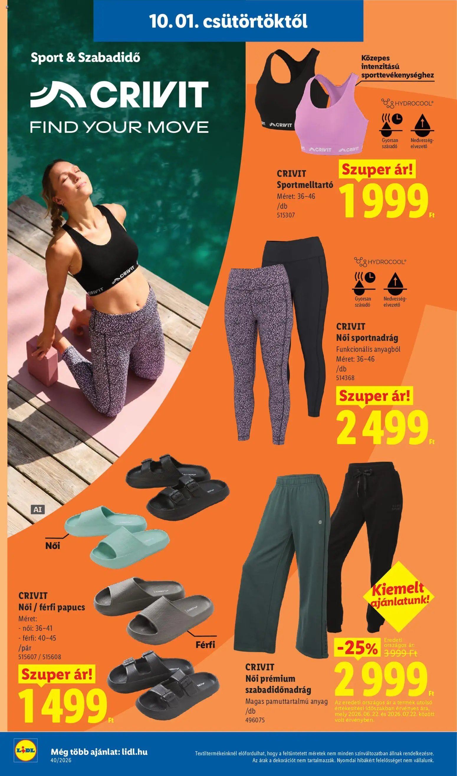 Lidl újság 2026.10.01. Lidl Nonfood kínálatunk