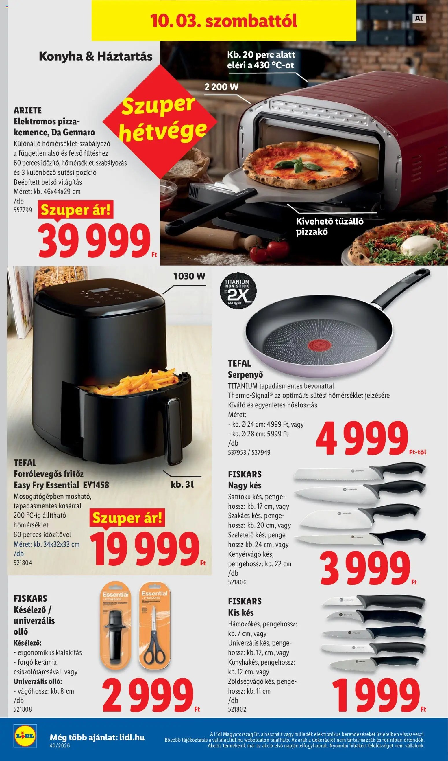 Lidl újság 2026.10.01. Lidl Nonfood kínálatunk