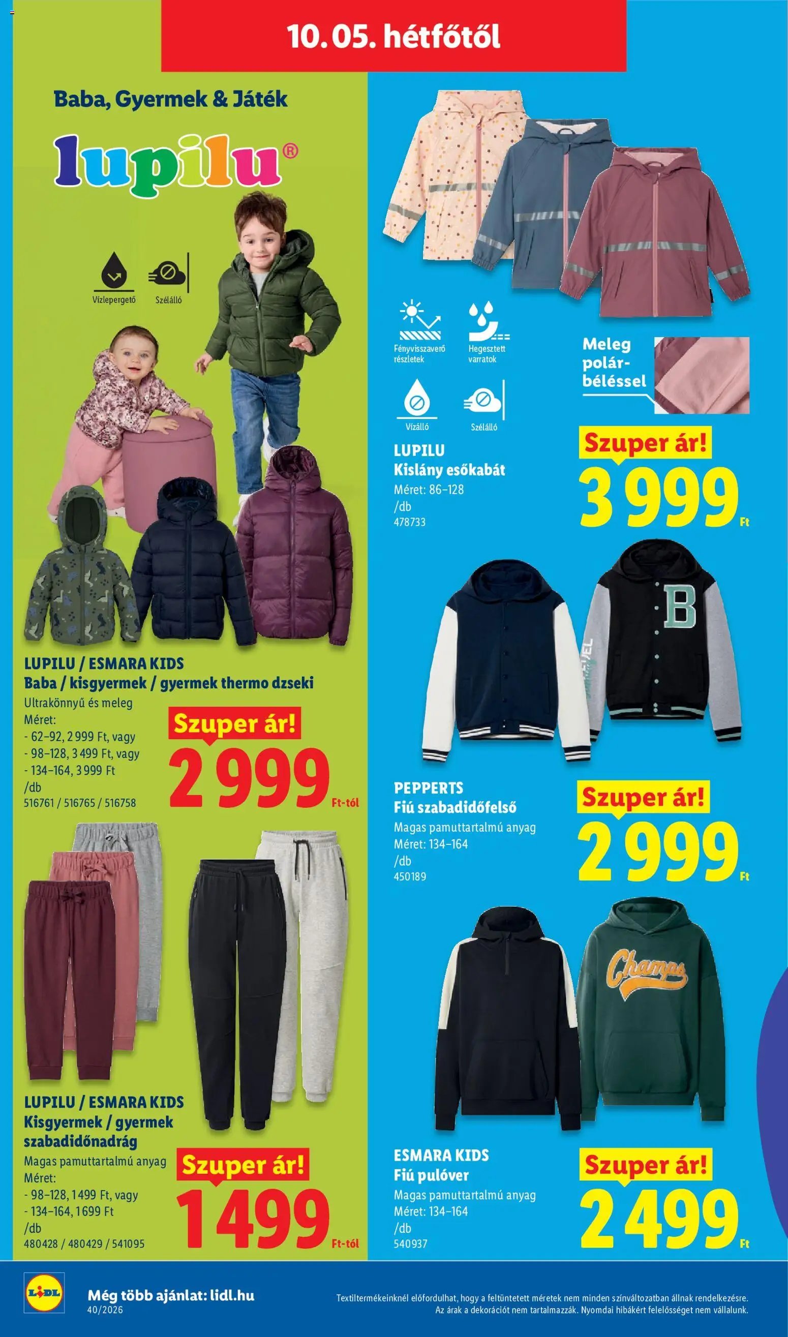 Lidl újság 2026.10.01. Lidl Nonfood kínálatunk