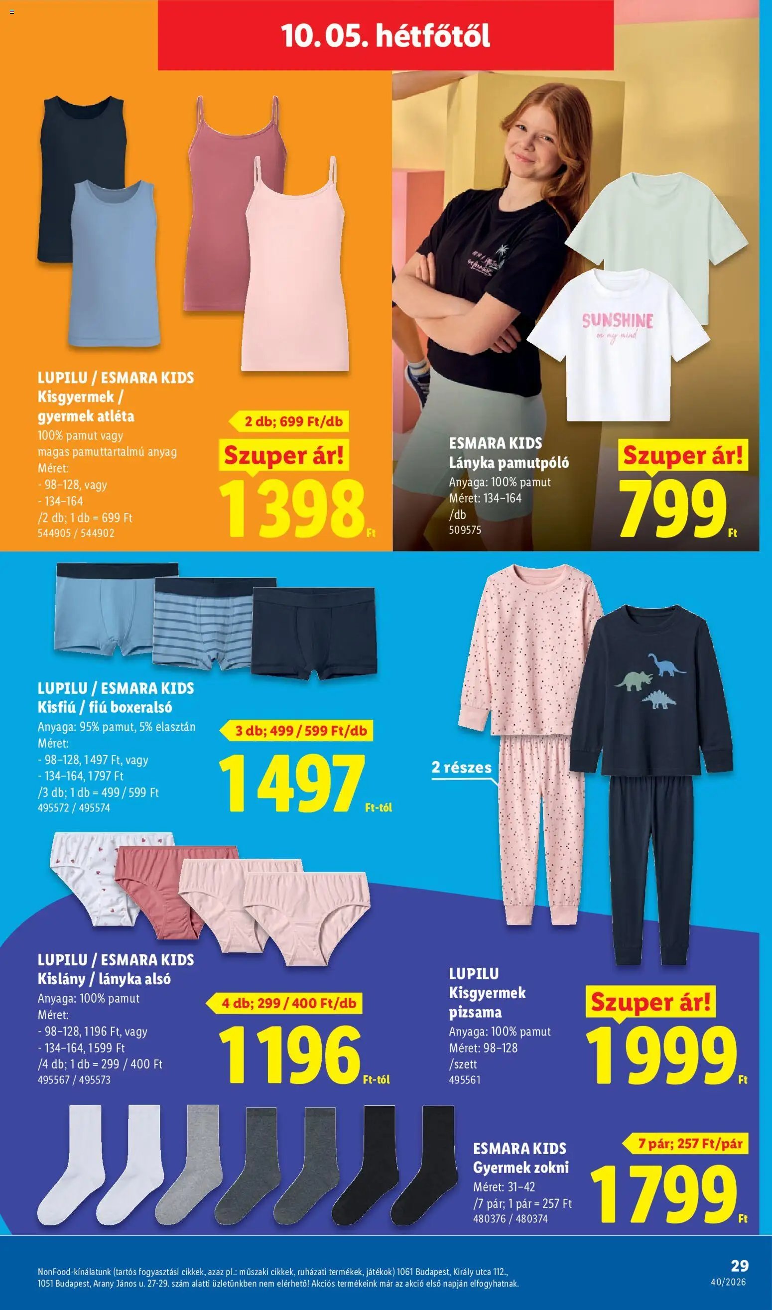Lidl újság 2026.10.01. Lidl Nonfood kínálatunk
