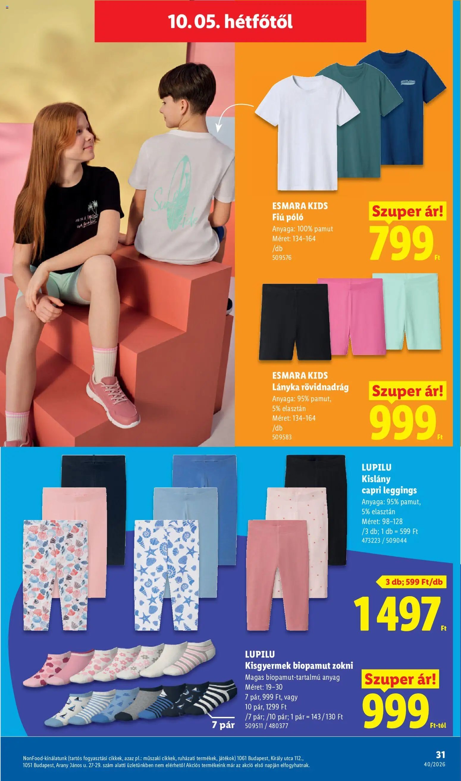 Lidl újság 2026.10.01. Lidl Nonfood kínálatunk