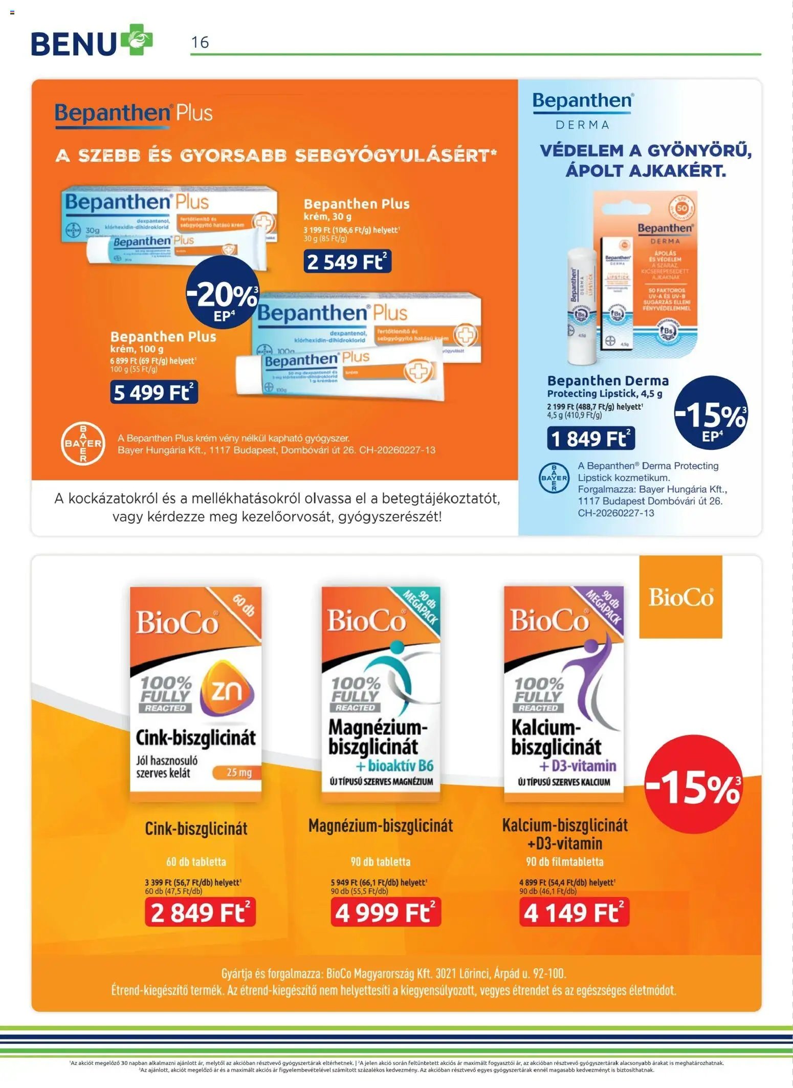 BENU Gyógyszertárak újság 2026.04.01. BENU Gyógyszertárak akciós újság (2026-04-01 - 2026-04-30)
