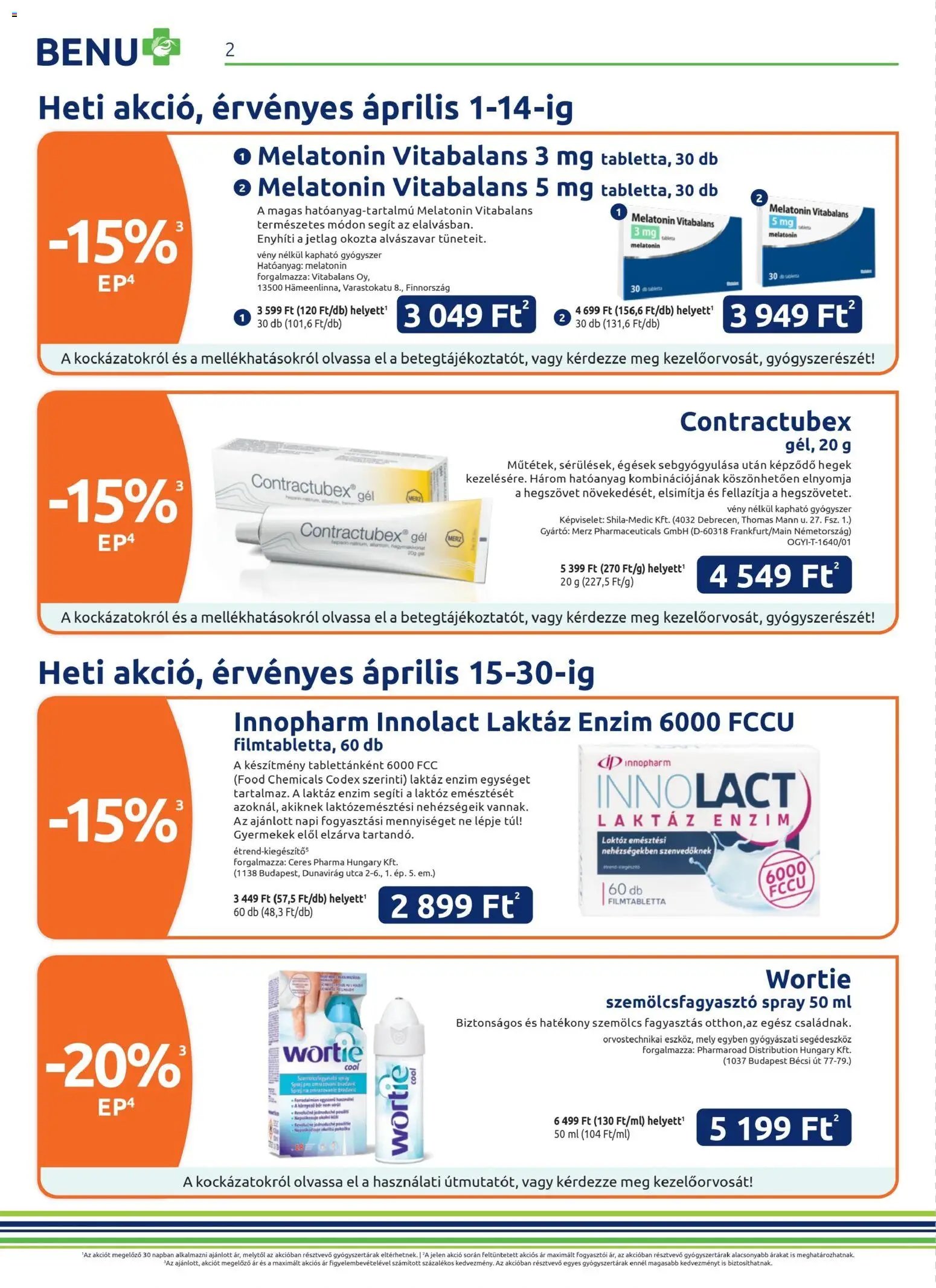 BENU Gyógyszertárak újság 2026.04.01. BENU Gyógyszertárak akciós újság (2026-04-01 - 2026-04-30)
