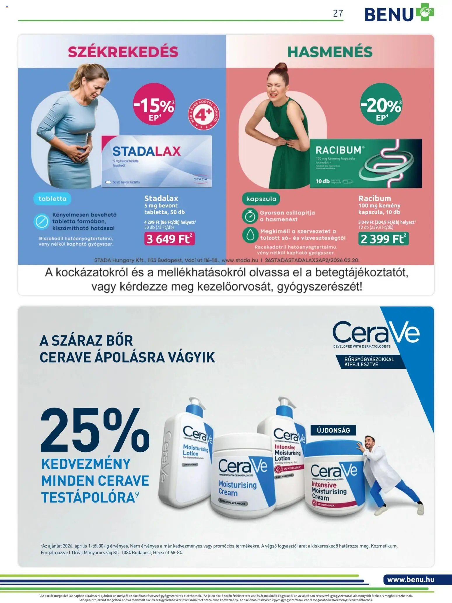 BENU Gyógyszertárak újság 2026.04.01. BENU Gyógyszertárak akciós újság (2026-04-01 - 2026-04-30)