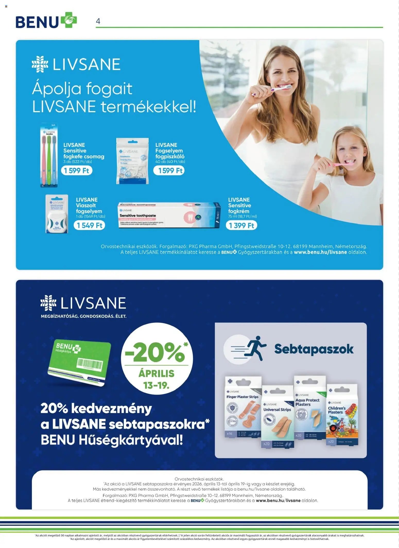 BENU Gyógyszertárak újság 2026.04.01. BENU Gyógyszertárak akciós újság (2026-04-01 - 2026-04-30)
