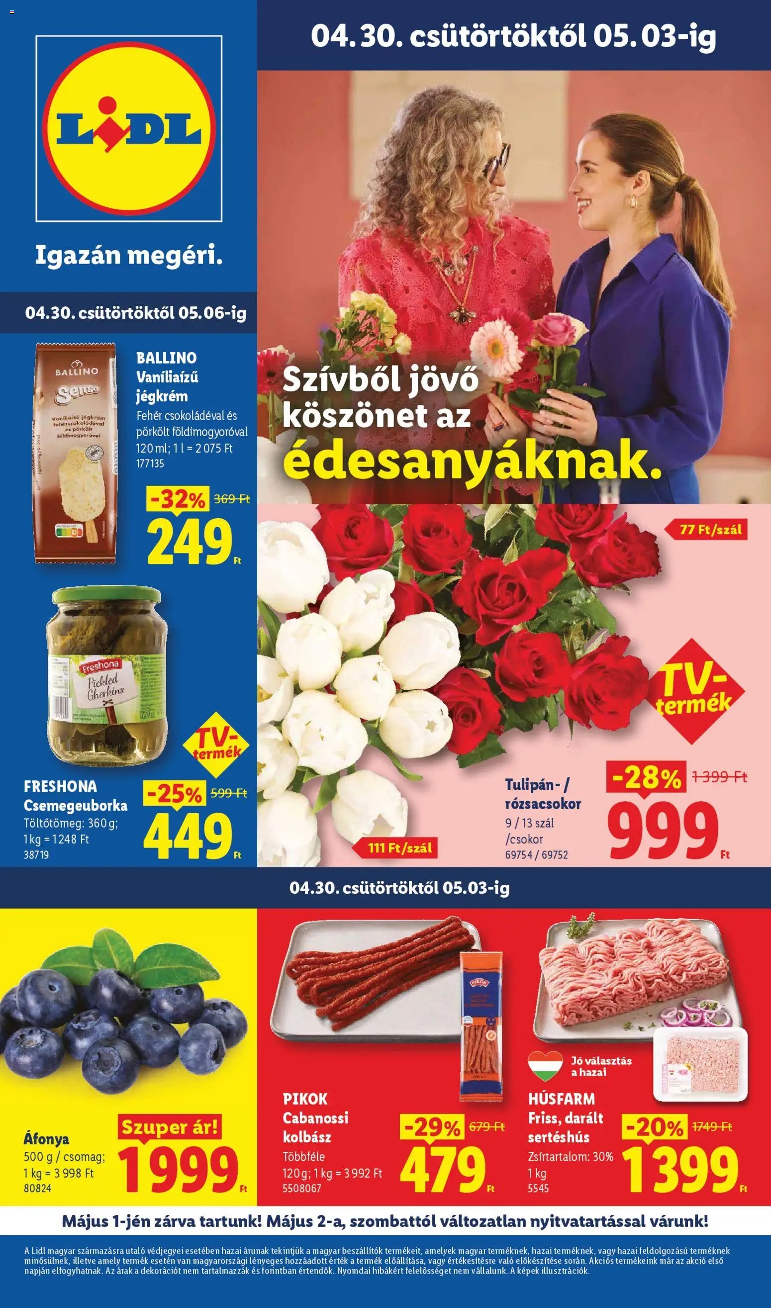Lidl újság 2026.04.30. Lidl akciós újság (2026-04-30 - 2026-05-06)