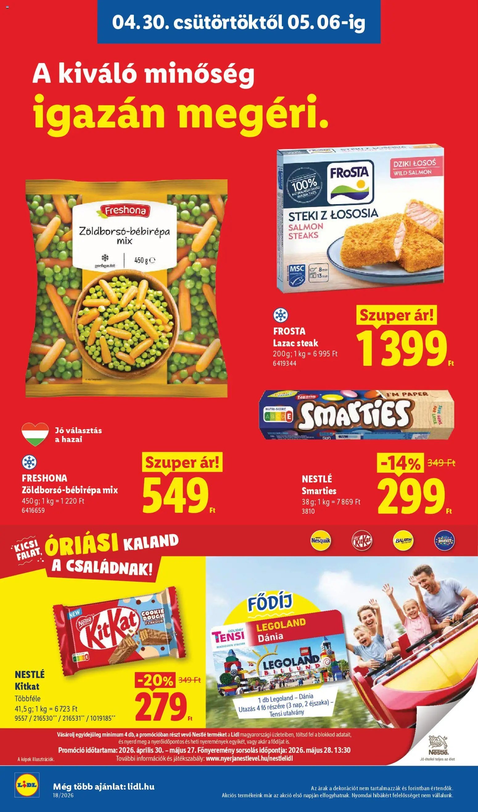 Lidl újság 2026.04.30. Lidl akciós újság (2026-04-30 - 2026-05-06)